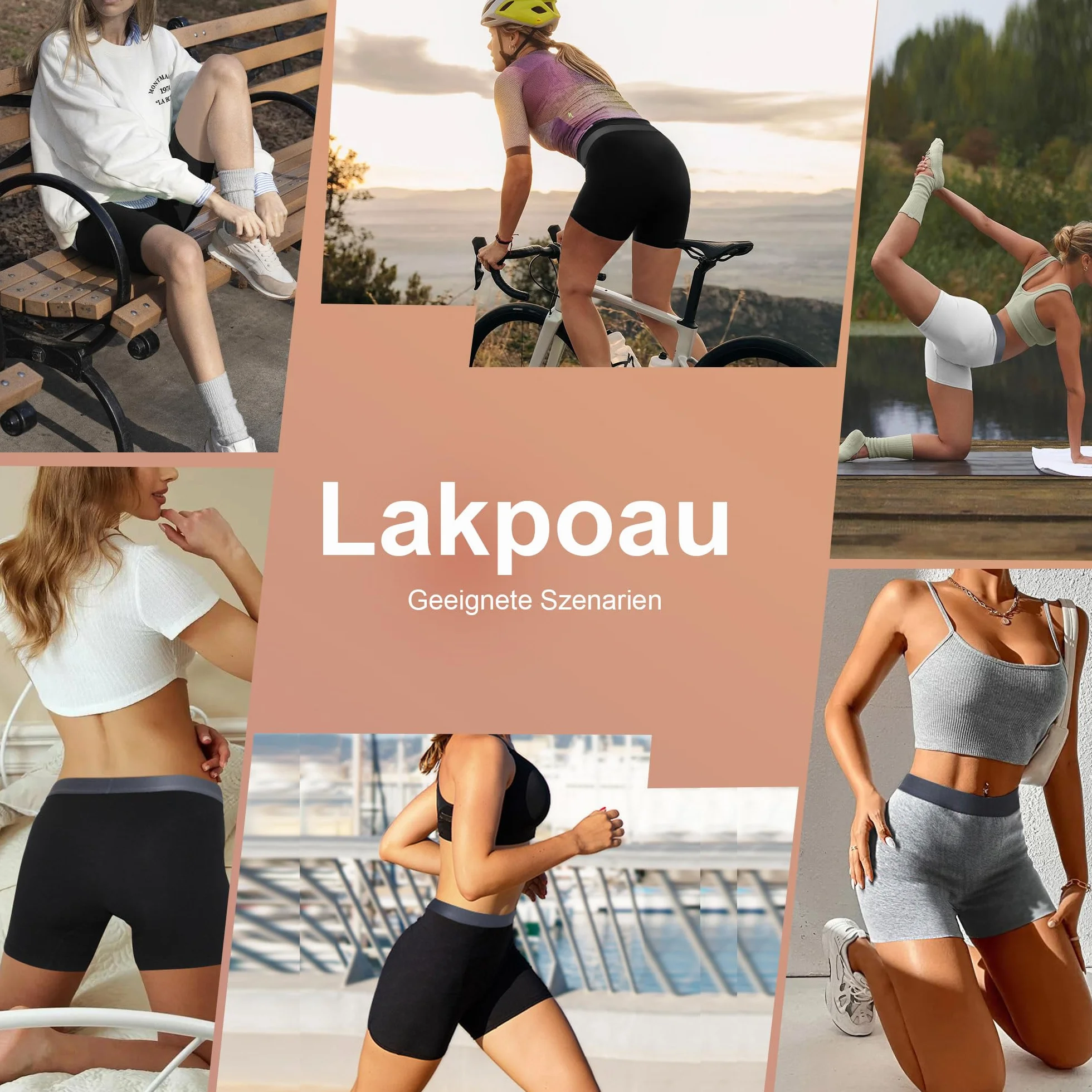 Mutande Boxer Donna Culotte a Pantaloncino Cotone Shorts Pantaloncini Sottogonna Donna Boxer Leggings Corti Mutande Pacco da 4
