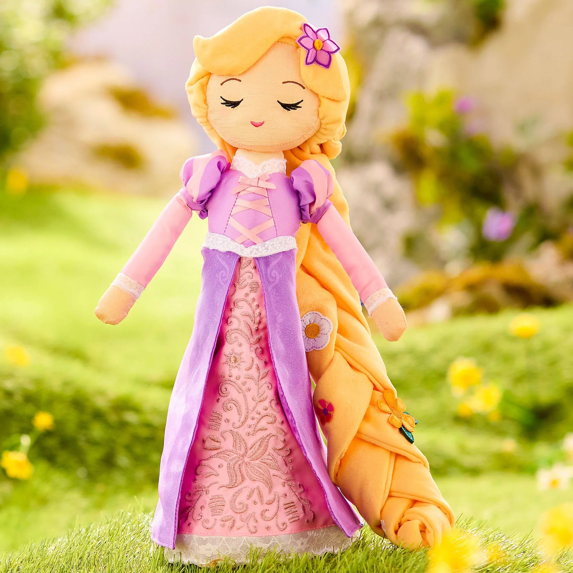 Disney Store Rapunzel Peluche Ufficiale 15° Anniversario 41 cm Bambola Principessa Disney