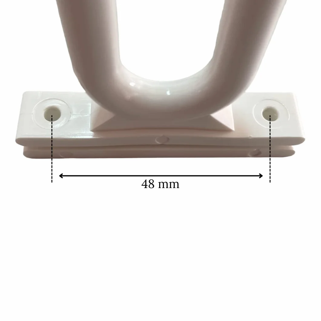 Ganci per Tende da Sole Esterno 1 COPPIA Bianco Tempotest PVC Resistente
