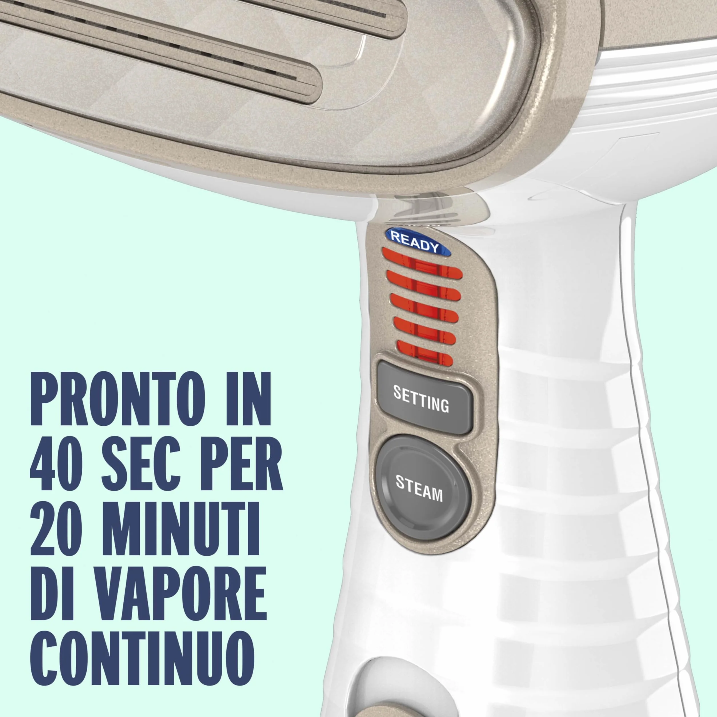 Conair GS59XE Stiratore verticale Turbo, steamer verticale, vapore 25g/min, serbatoio 230ml, 5 impostazioni, cavo 2.5m