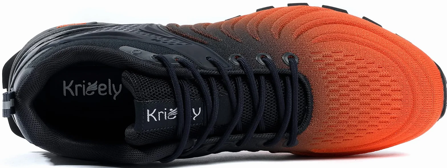 Kricely Scarpe Trail Running Uomo Trekking Escursionismo Outdoor Traspirante Fitness Running Sneakers