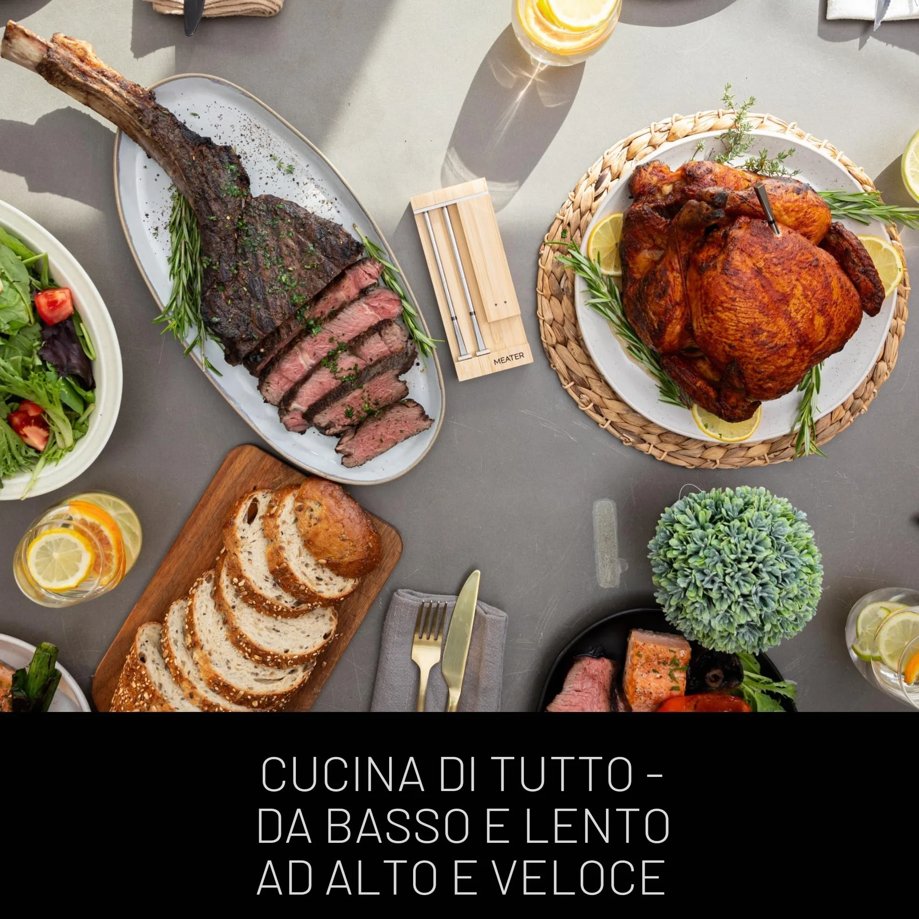Meater Pro Duo termometro digitale intelligente 550°C grande raggio precisione certificata barbecue forno