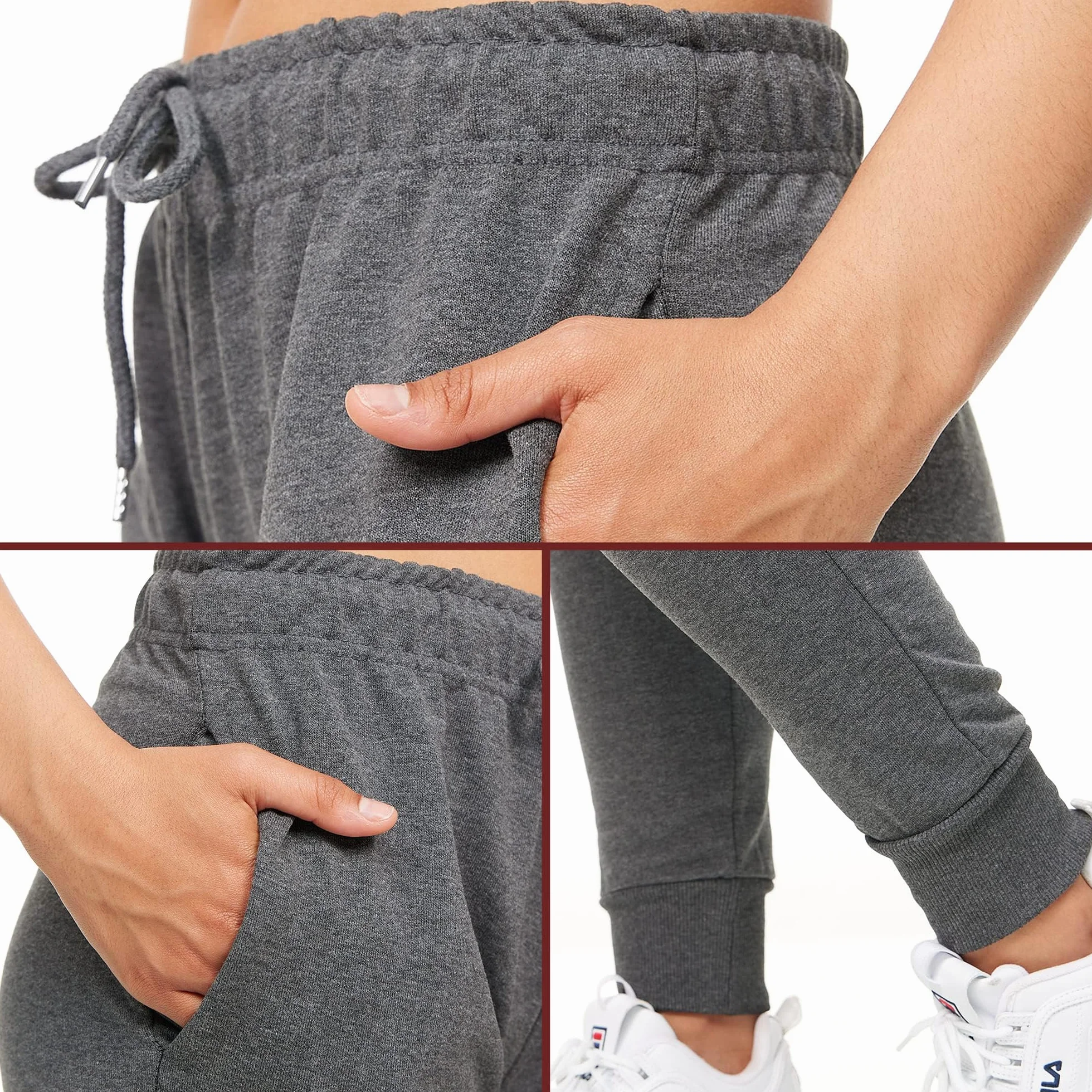 ROSS CAMP Pantaloni Sportivi Donna Cotone, Pantaloni della Tuta Donna, Pantaloni Estivi Donna, per Yoga e Fitness, Pantaloni da Donna Moderni e Comodi a Vita Alta