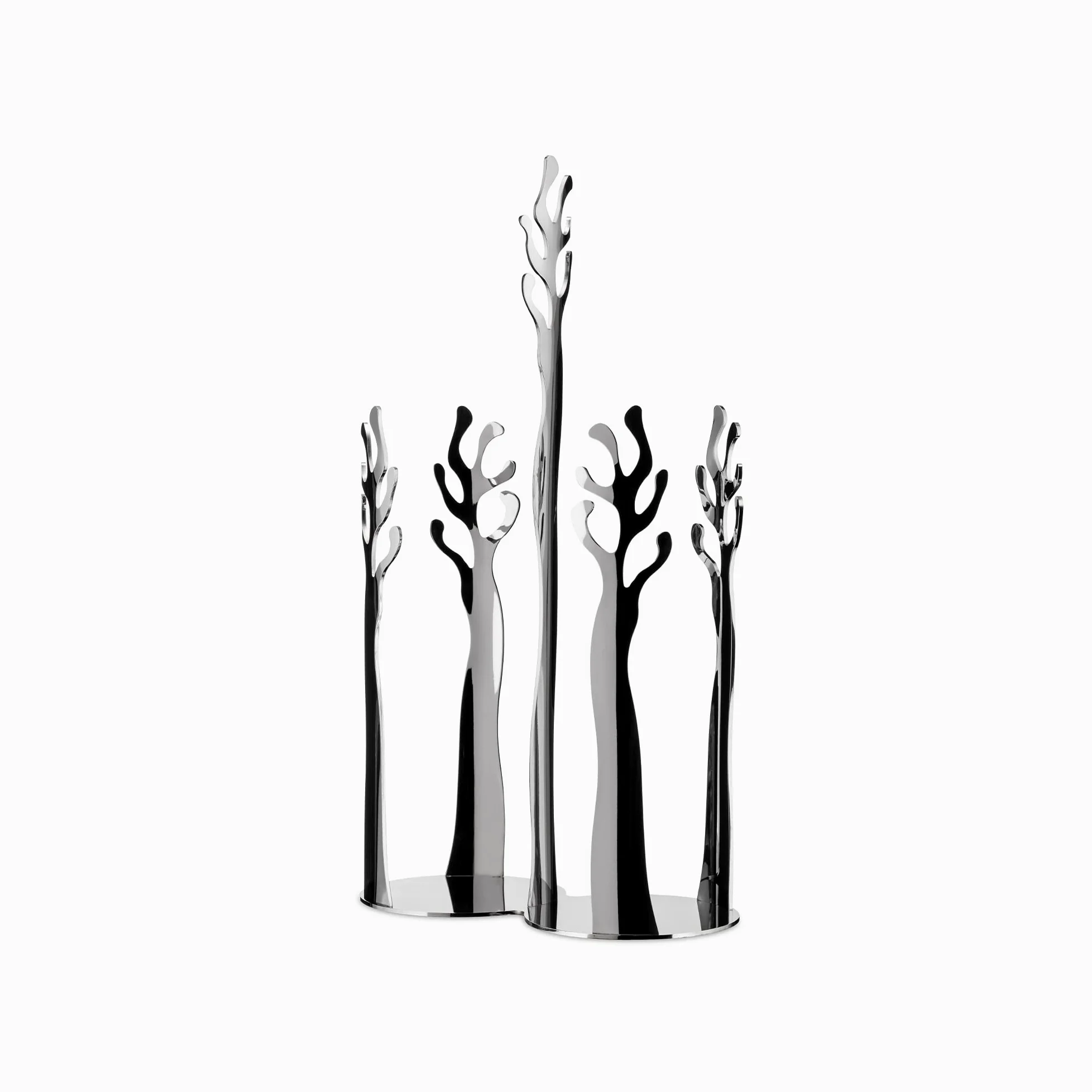 Alessi Mediterraneo ESI19 - Portabicchieri a Due Scomparti in Acciaio Inox, Lucido