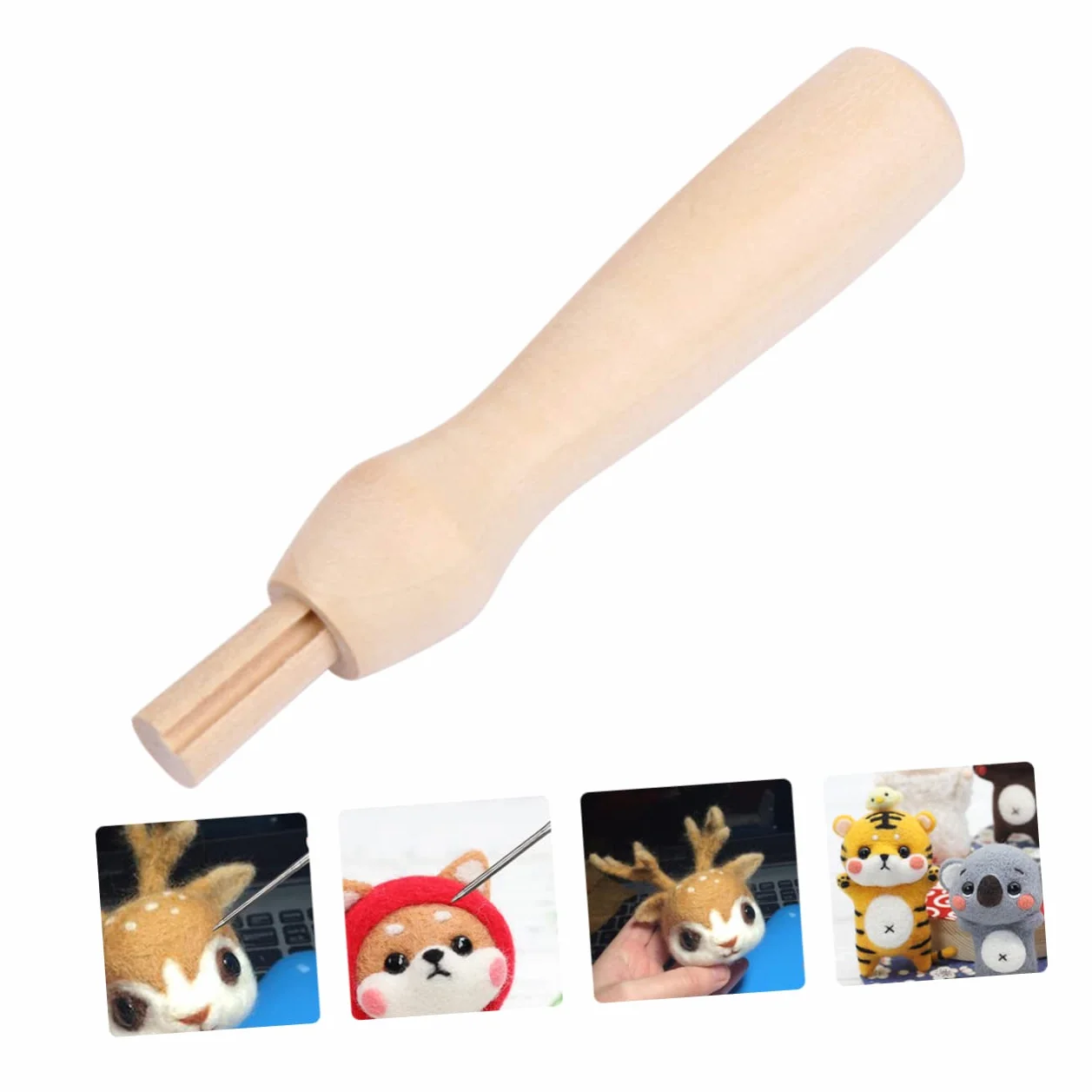 BELLIFFY Kit Di Attrezzi Per Infeltrimento Ad Ago 15 Pezzi Manico Di Legno Bambù