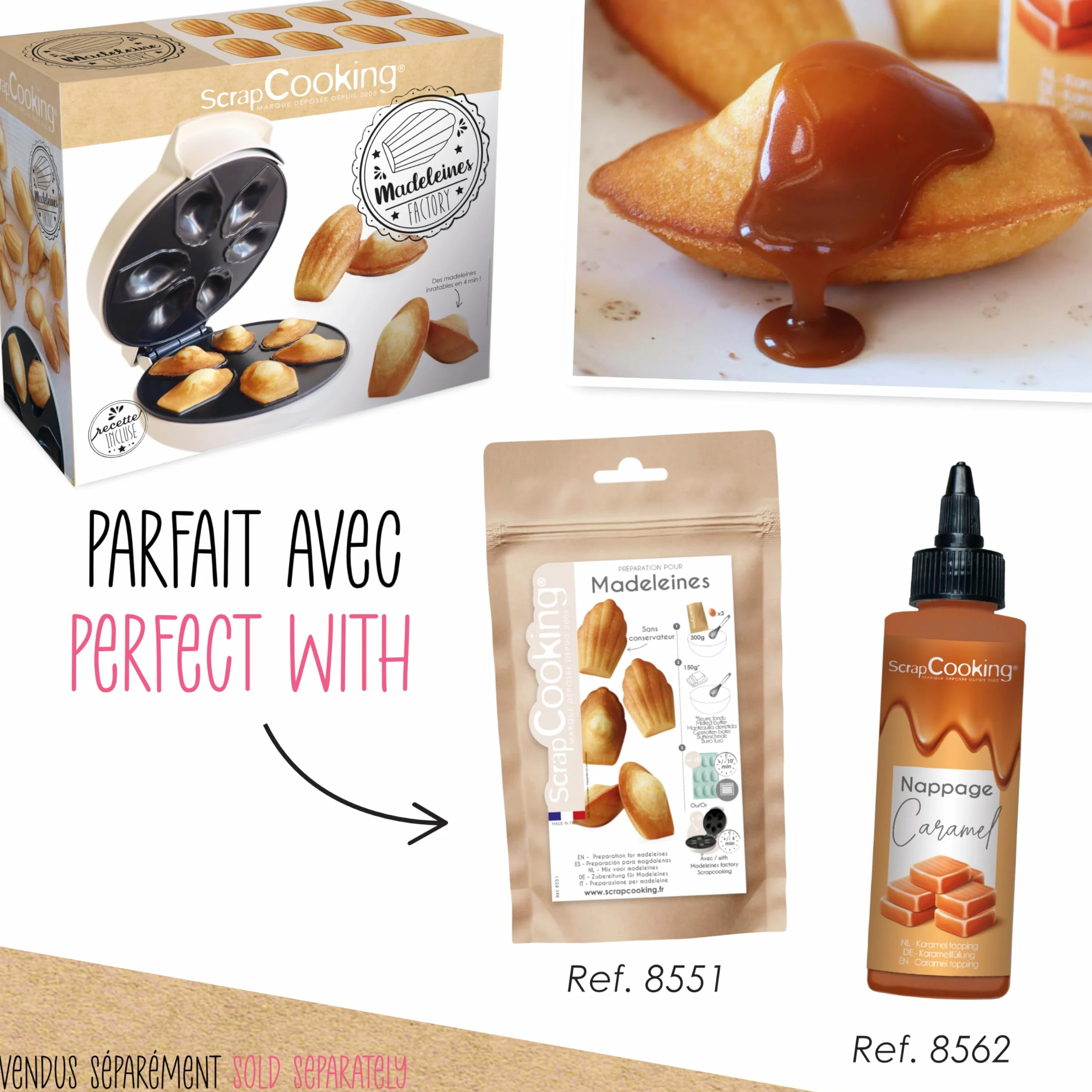 ScrapCooking - Madeleines Factory - Apparecchio per Realizzare la sua Madeleine Casa - 3891