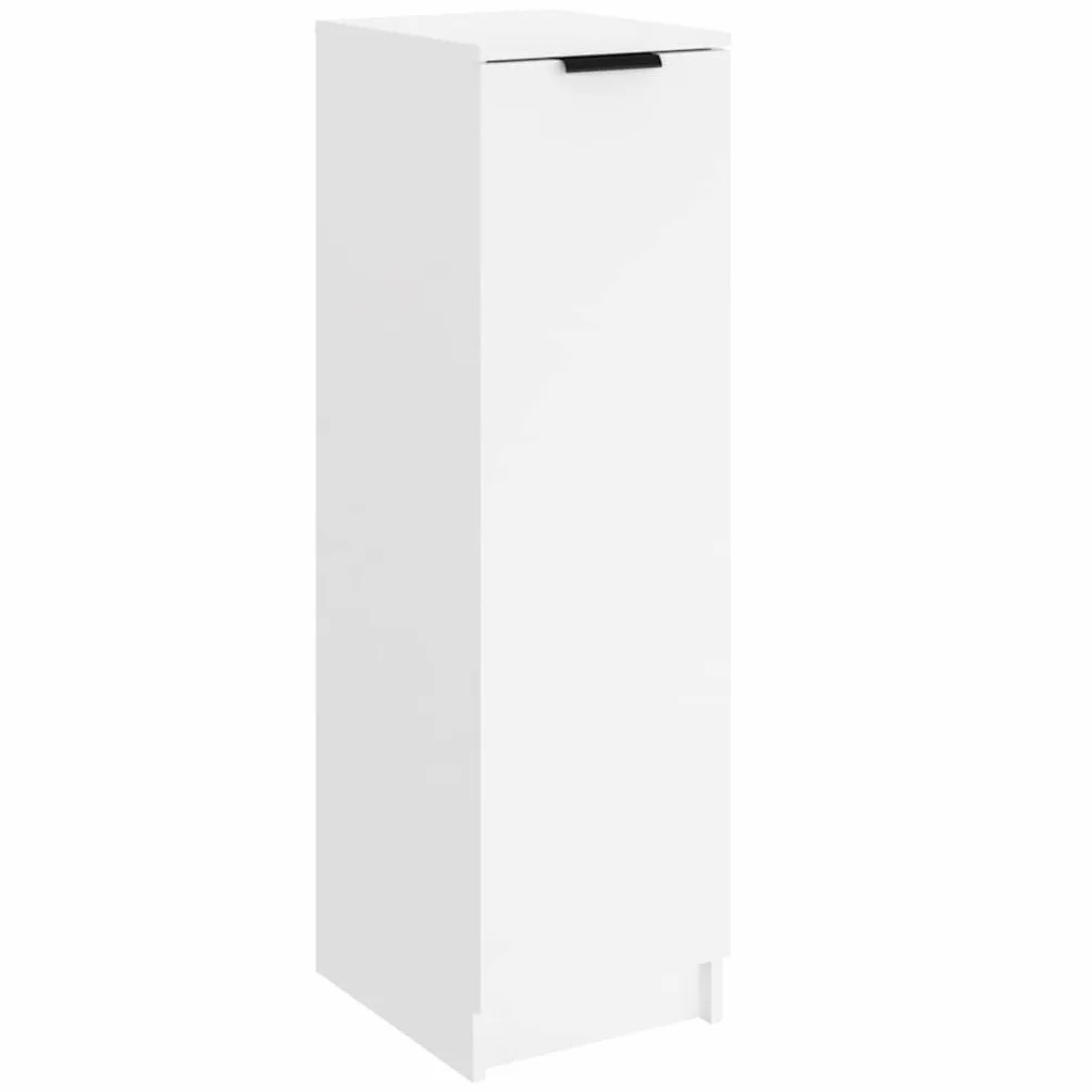 vidaXL Scarpiera Bianca 30x35x100 cm Legno Multistrato
