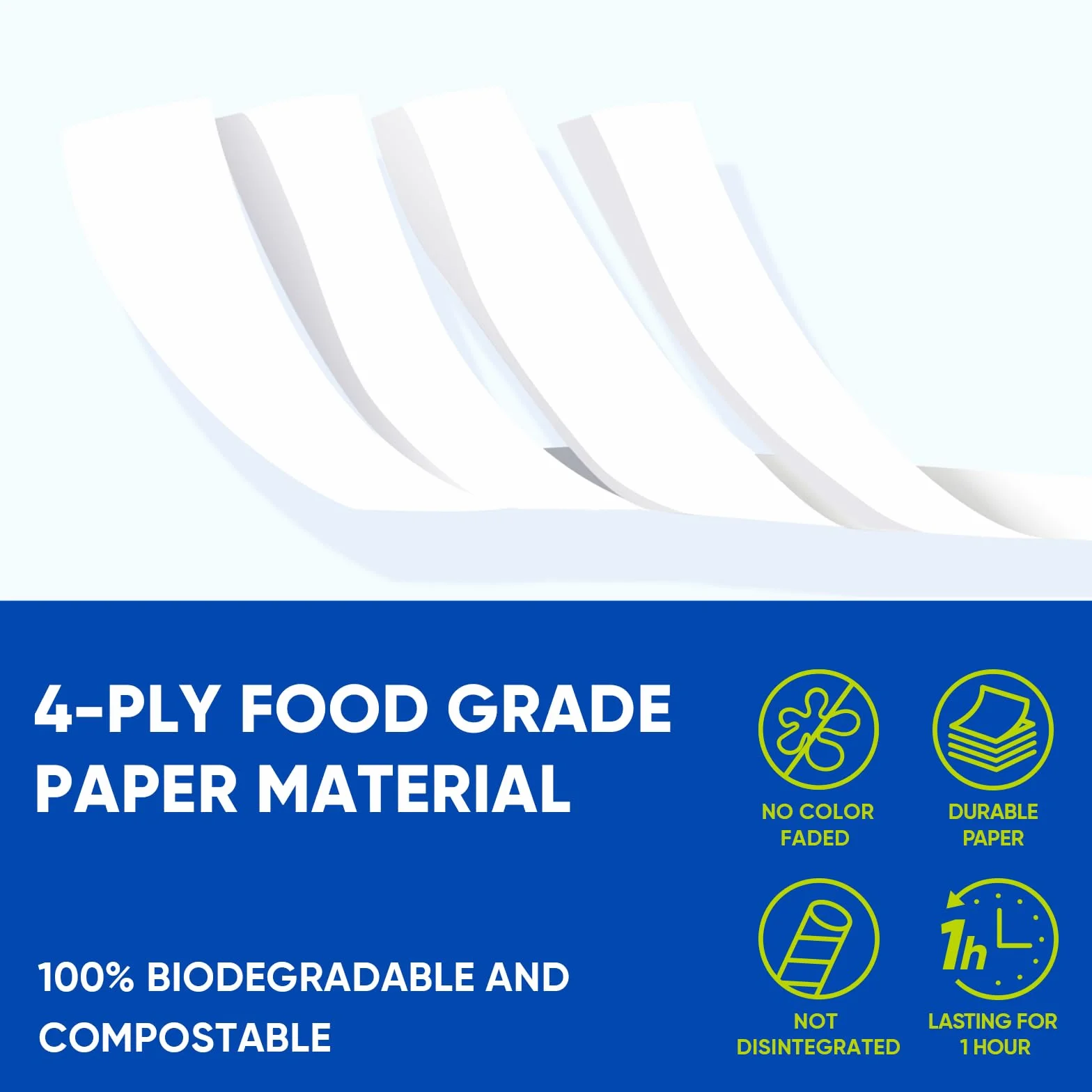 Cannucce usa e getta in carta con cucchiaio, cannucce di carta per slushy, frullati, frappè, bevande congelate, 20,0 x 0,8 cm, 200 pezzi, strisce colorate, biodegradabili