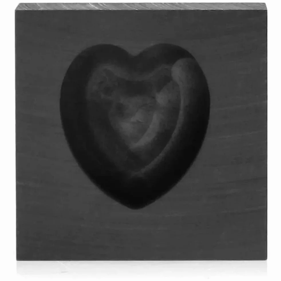 Casting di Grafite Ad Alta Densità Morma in Lingotto Forma a Forma di Cuore Mapilibile Stampo Oro in Argento in Genodo di Gioielli per Artigianato