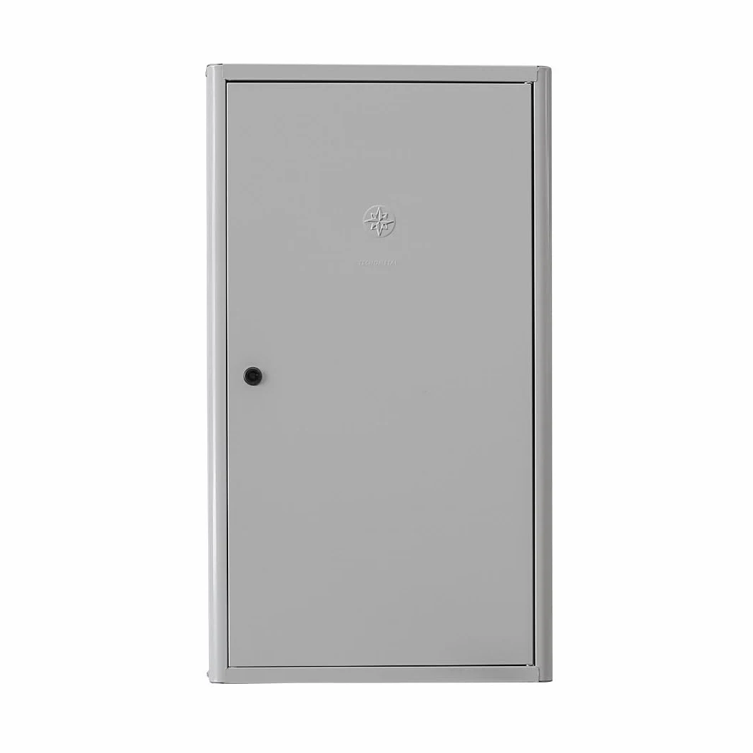 Copricaldaia da Esterno e Interno in Lamiera Preverniciata Bianco-Grigio SP. 6/10 – Dimensioni 120x70x53cm – Con Kit di Montaggio, QR code per Istruzioni e Pellicola Protettiva – Dotato di chiave