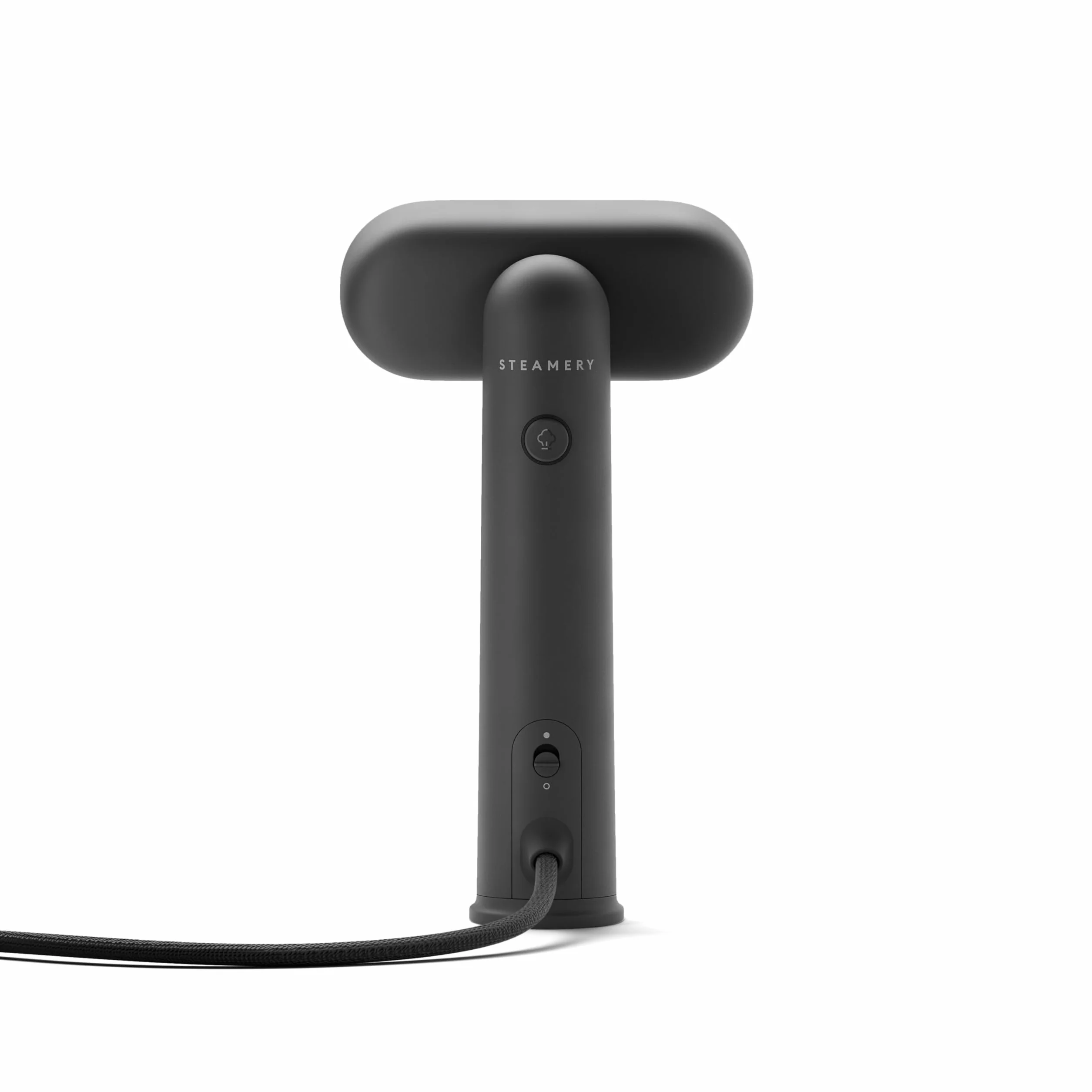 Steamery Steamer da viaggio Cirrus Lite, 1200W, Potenza vapore 16g/min, Tempo di riscaldamento 18 secondi, Portatile e ripiegabile, Testa vapore girevole, Dry Steam Technology, Charcoal