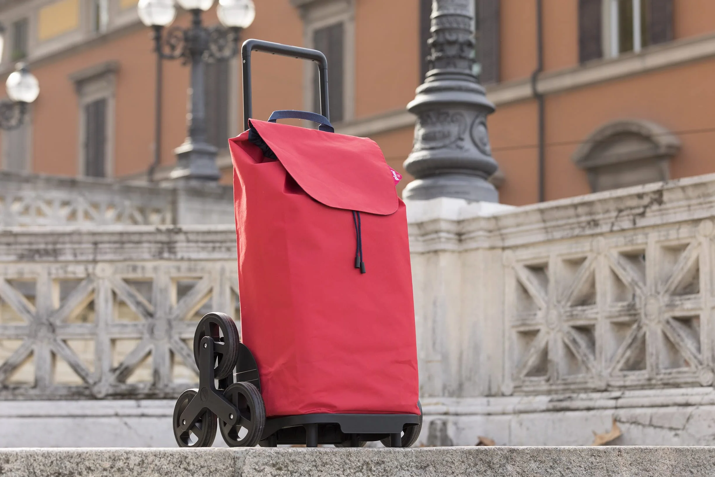 Gimi (GIMIV) 77565 Trolley per la Spesa con 6 Ruote, Impermeabile, 100% Poliestere, capacità 52 l, 44,1 x 50,7 x 95,6 cm, Poliuretano, Verde, Grande