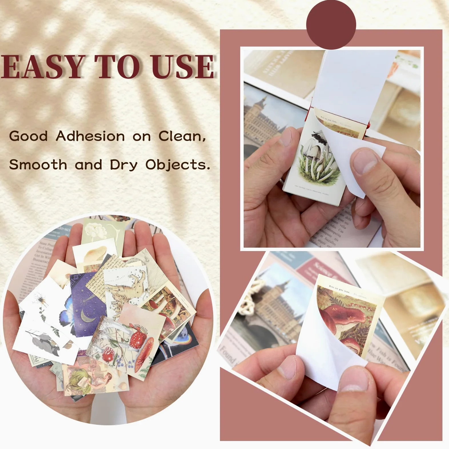 Set di 450 adesivi Washi, 9 set di album per scrapbooking, agenda, diario, quaderno, scrapbooking, adesivi, forniture per fai da te, artigianato, biglietti, decorazioni per laptop