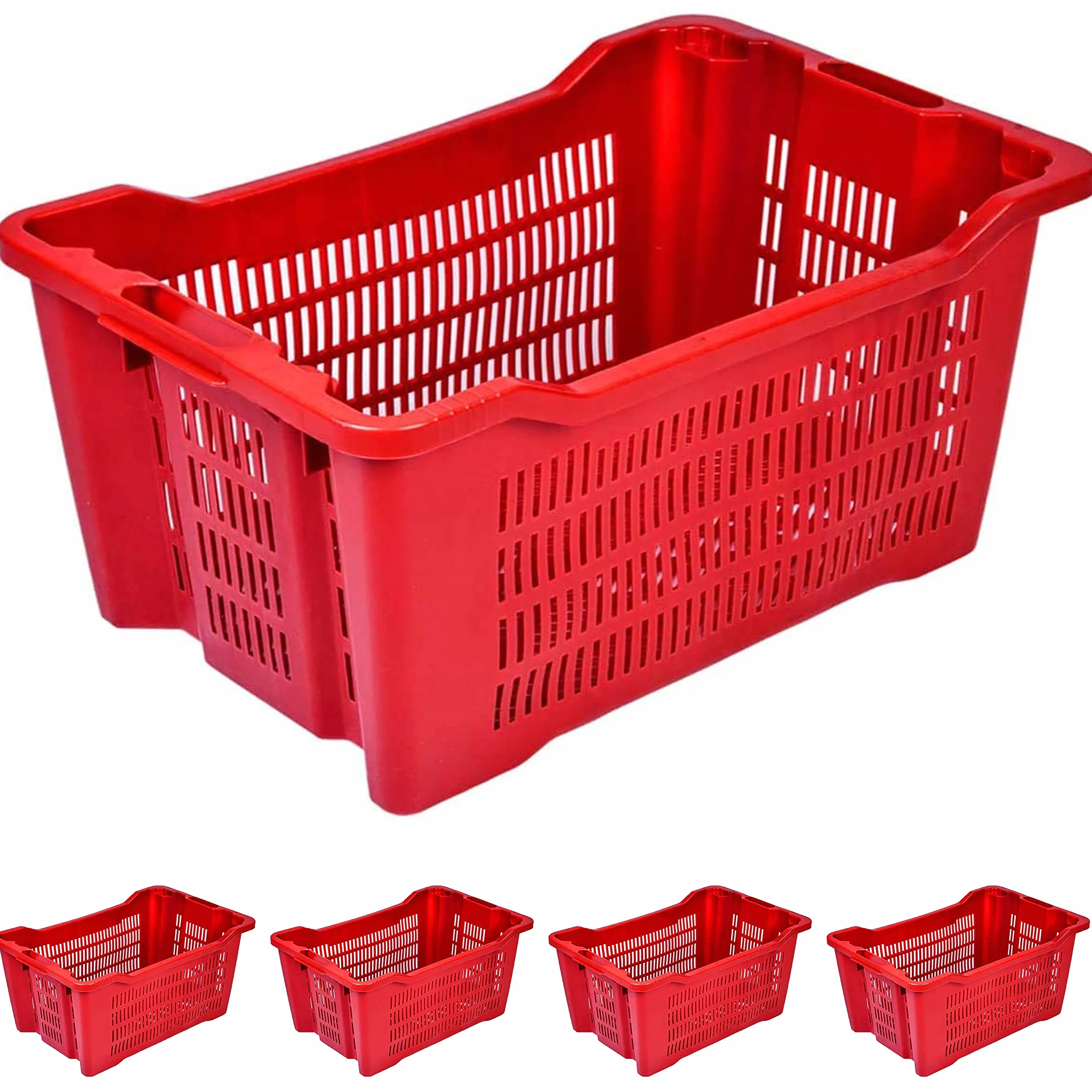 Cassette Agricole Impilabili 40 Litri Kg 25 Raccolta Olive Uva Pomodori