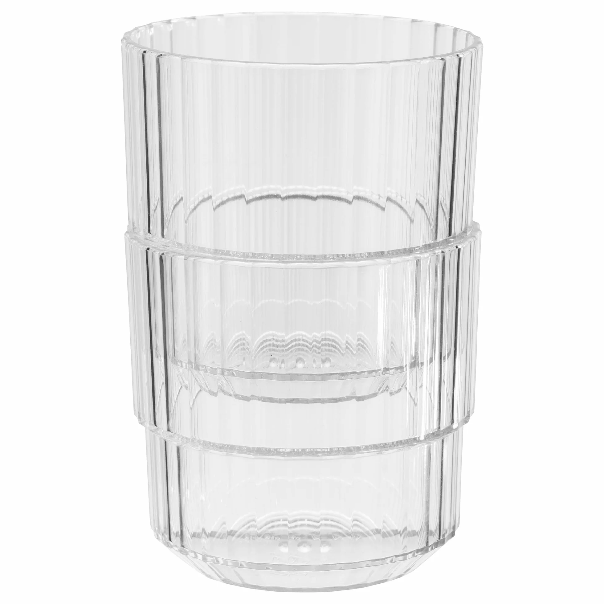 Buddy's Bar – Set di 6 Bicchieri in Plastica Tritan 0,22 L, Senza BPA, Impilabili, Lavabili in Lavastoviglie