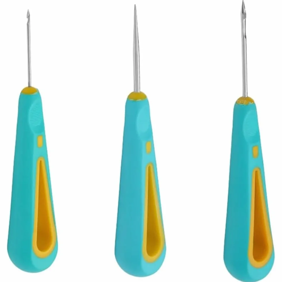 3 Pezzi Trapani A Mano con Foro Tondo, Ago per Punzonatura, Strumento per per Candele, per Realizzare Candele.