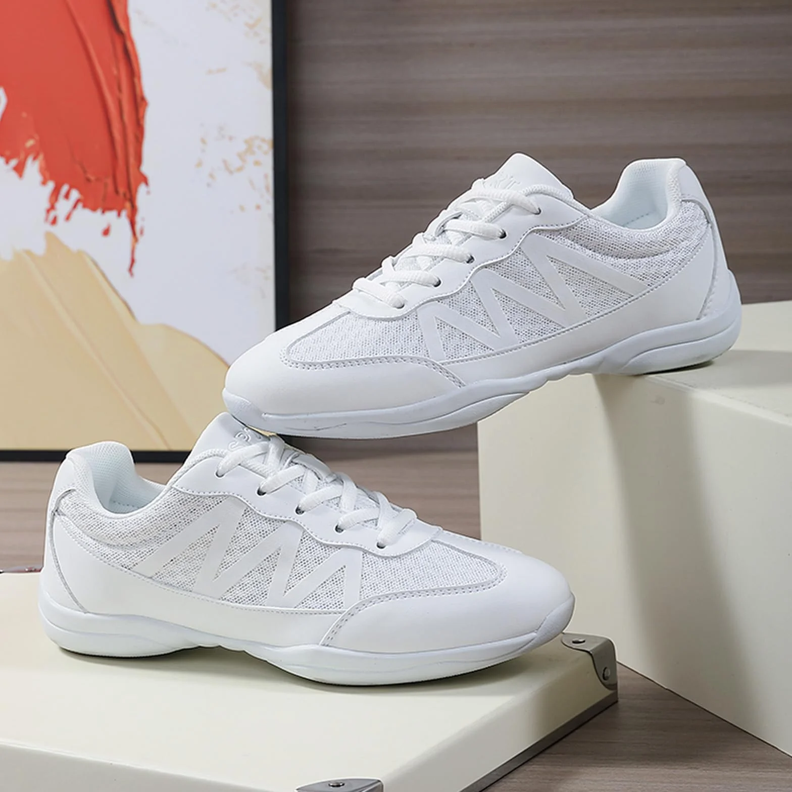 Scarpe da Ginnastica da Donna Cheerleader Bianco 28 EU