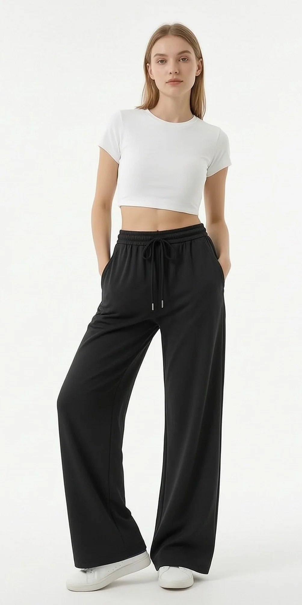 Pantaloni Tuta Donna Vita Alta Jogger Larghi Leggeri e Morbidi Pantaloni Casual per Tempo Libero