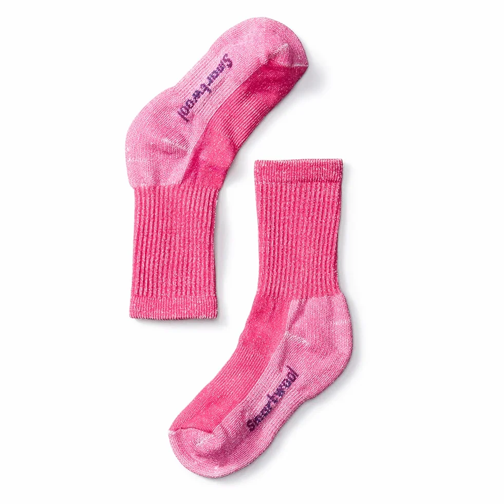 Smartwool Kids' Hike Light Crew Calza, Potion Rosa, XS Bambina