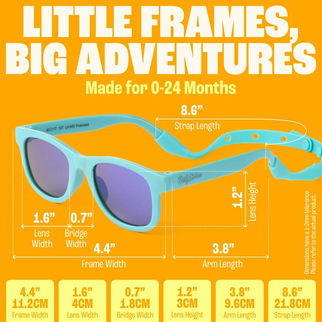 BABY SUNNIES Polarized Toddler Sunglasses UV Protection Boys Girls