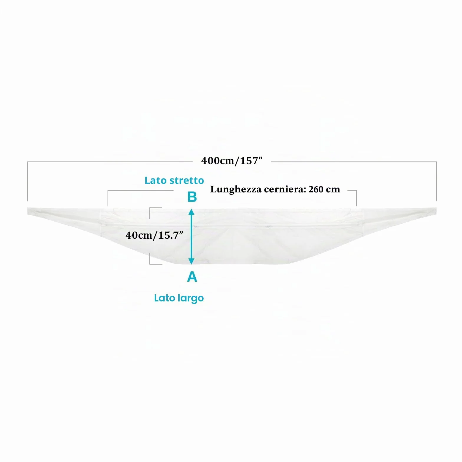 HOOMEE 400CM Guarnizione Universale per Finestre per Condizionatore Portatile, Asciugatrice – Per Tutti Climatizzatori Mobili, Facile da Montare – Con zip, Chiusura a Strappo