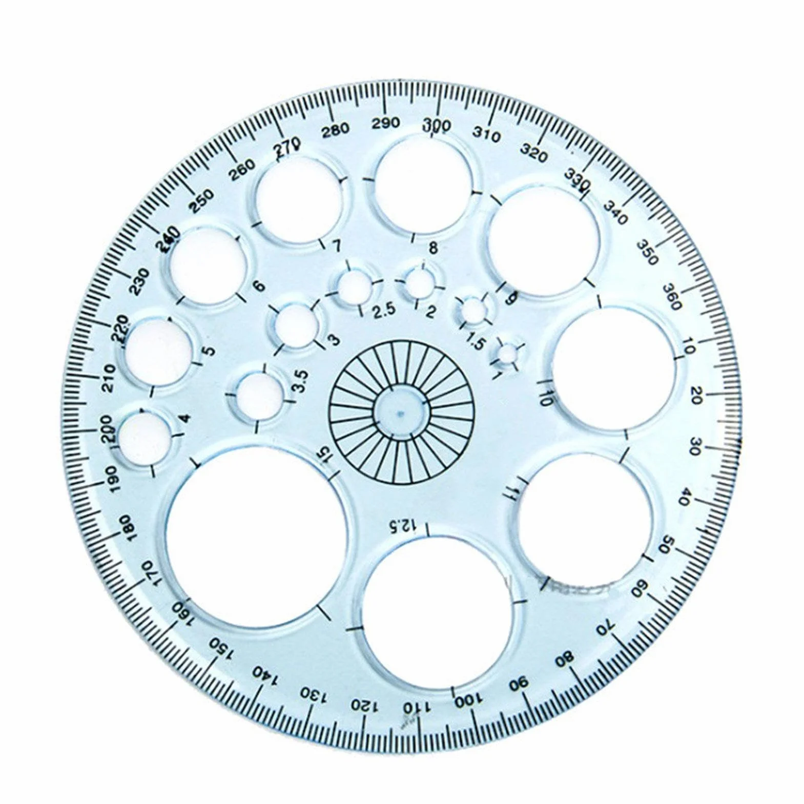 Acrylic Geometry Ruler Round Drawing Templates Circles Tracer Drafting Tools