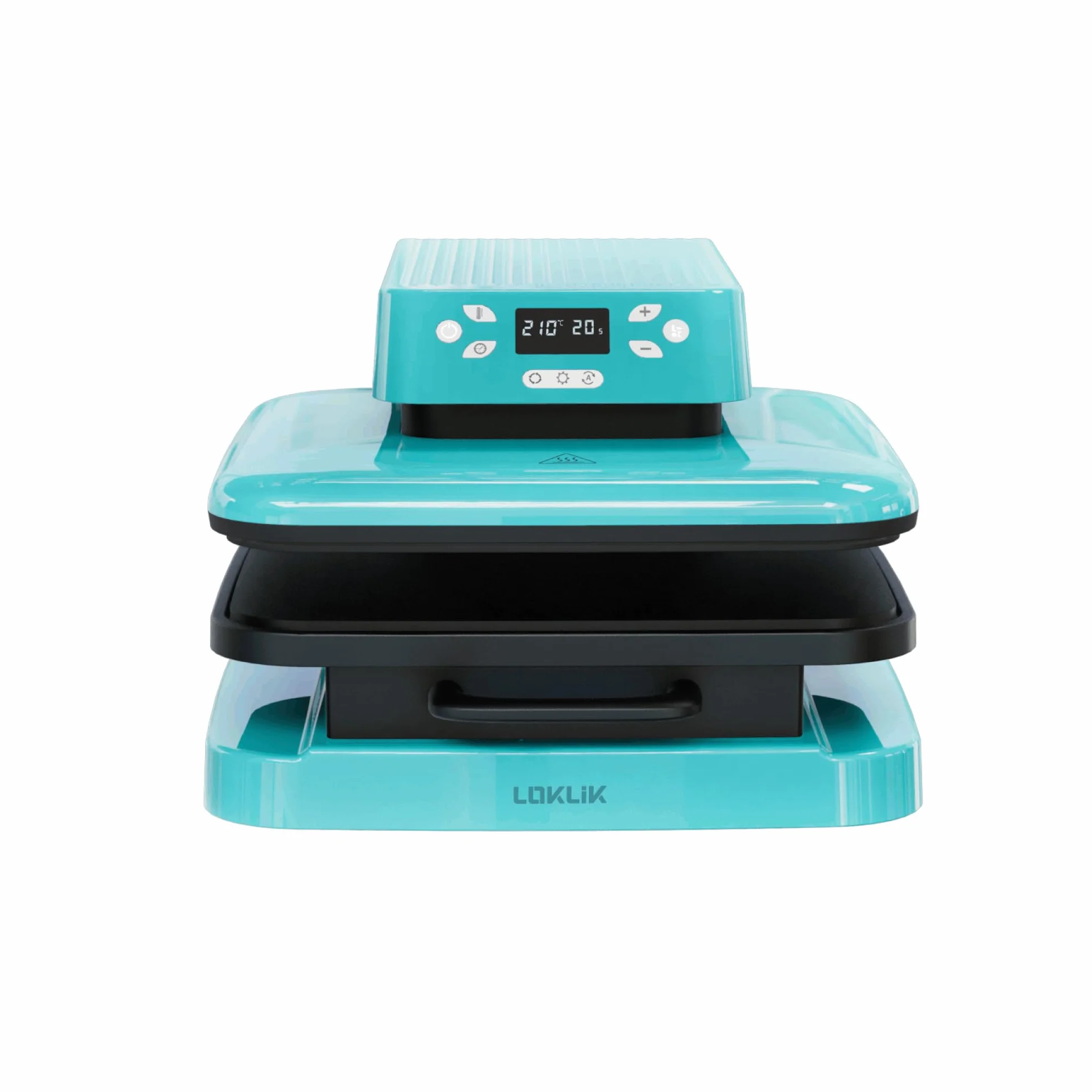 Pressa Termica Automatica LOKLIK per Personalizzare Tessuti Blu