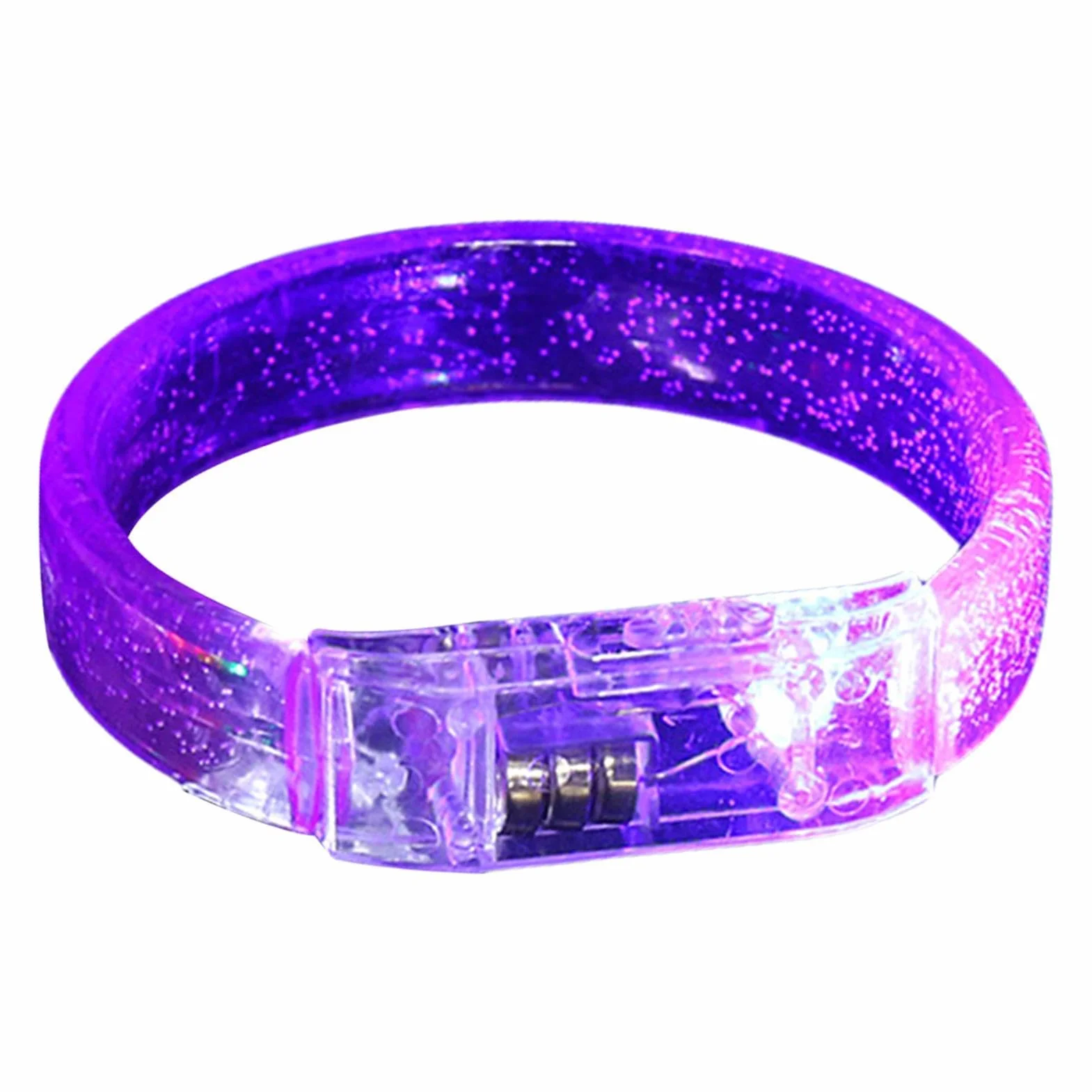 Generico 2 Pezzi Braccialetti Luminosi LED per Concerti