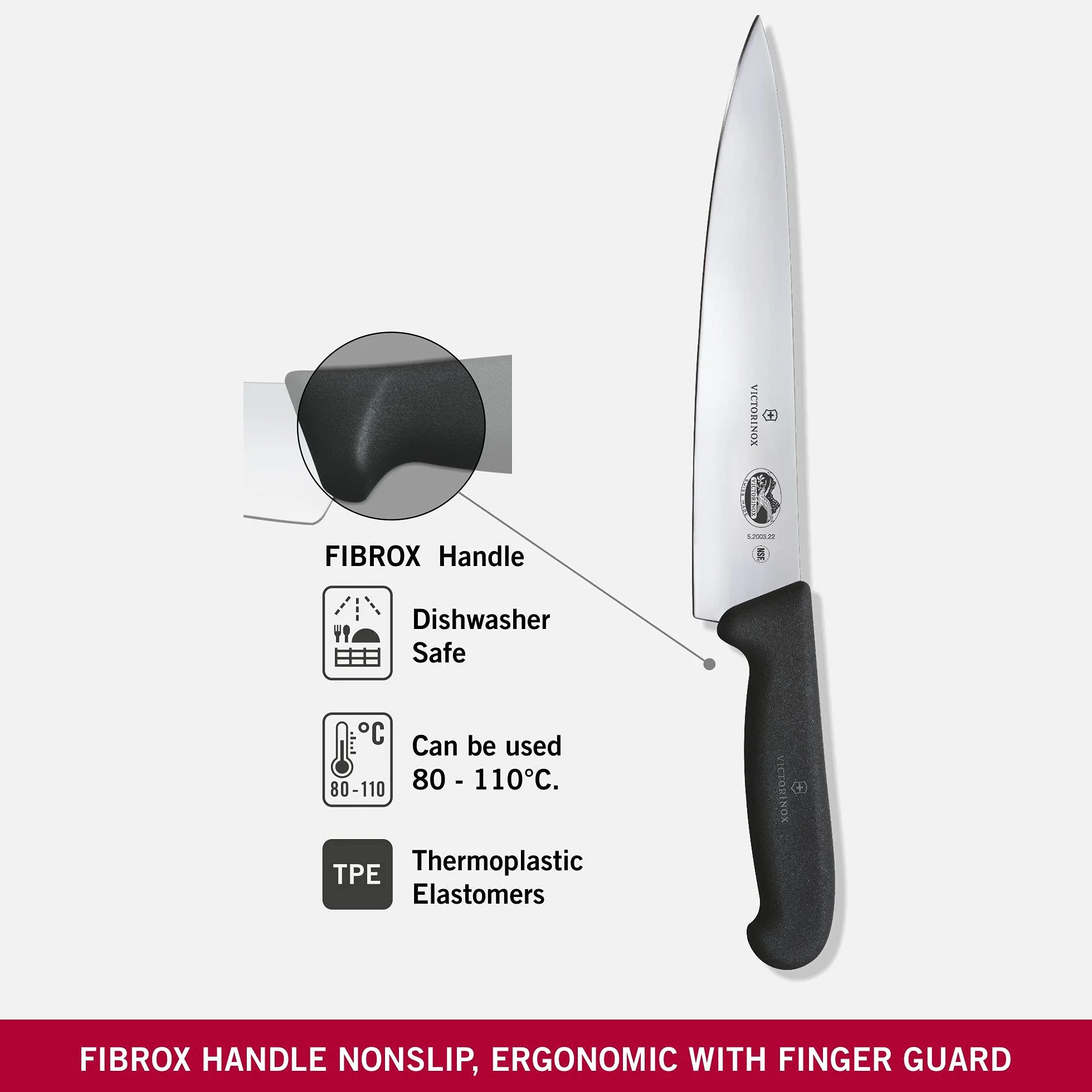 Victorinox Coltello da cucina trinciante Fibrox