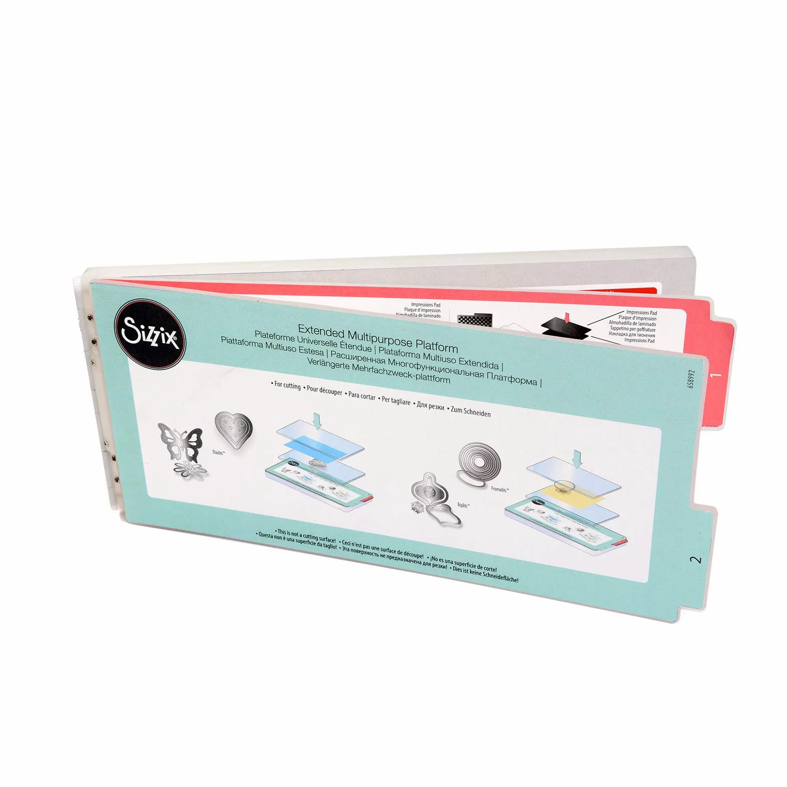 Sizzix Accessory Piattaforma Multifunzione Estesa con Linguette Regolabili per Supporto Versatile - Compatibile Big Shot