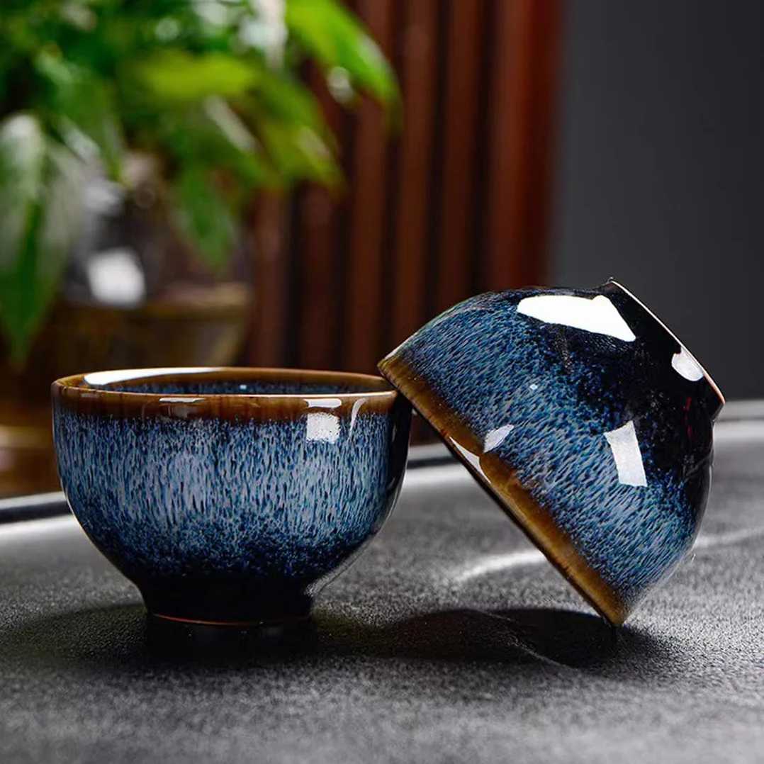 Set da tè in ceramica cinese per kung fu, 9 pezzi, confezione regalo