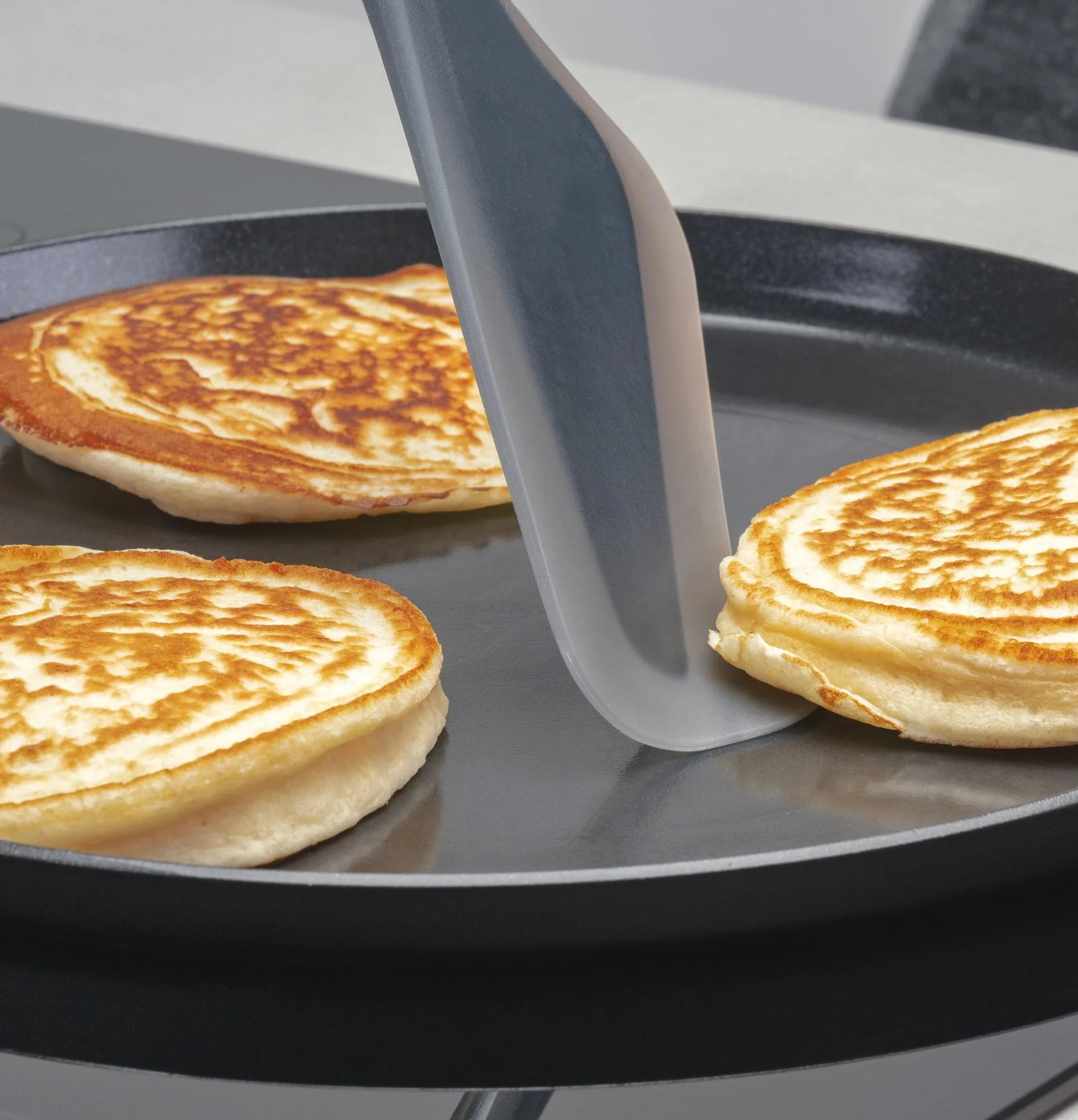 Fackelmann Spatola flessibile in silicone per frittate pancake crepes dolci utensile da cucina antiaderente resistente al calore