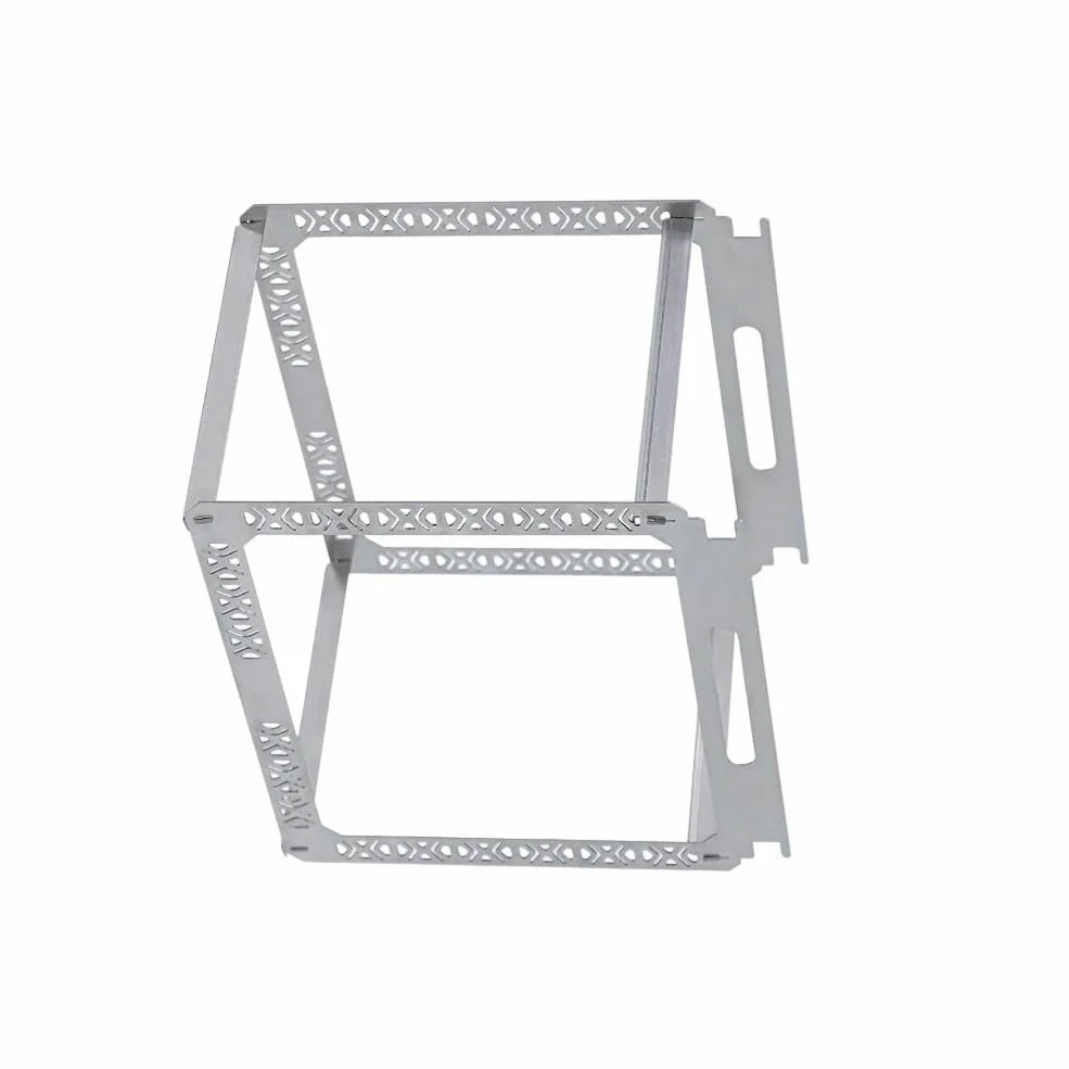 Cestello di drenaggio in acciaio inox da appendere per tavolo IGT, mensola rimovibile da cucina per campeggio, grigio, 40 x 25 x 36 cm