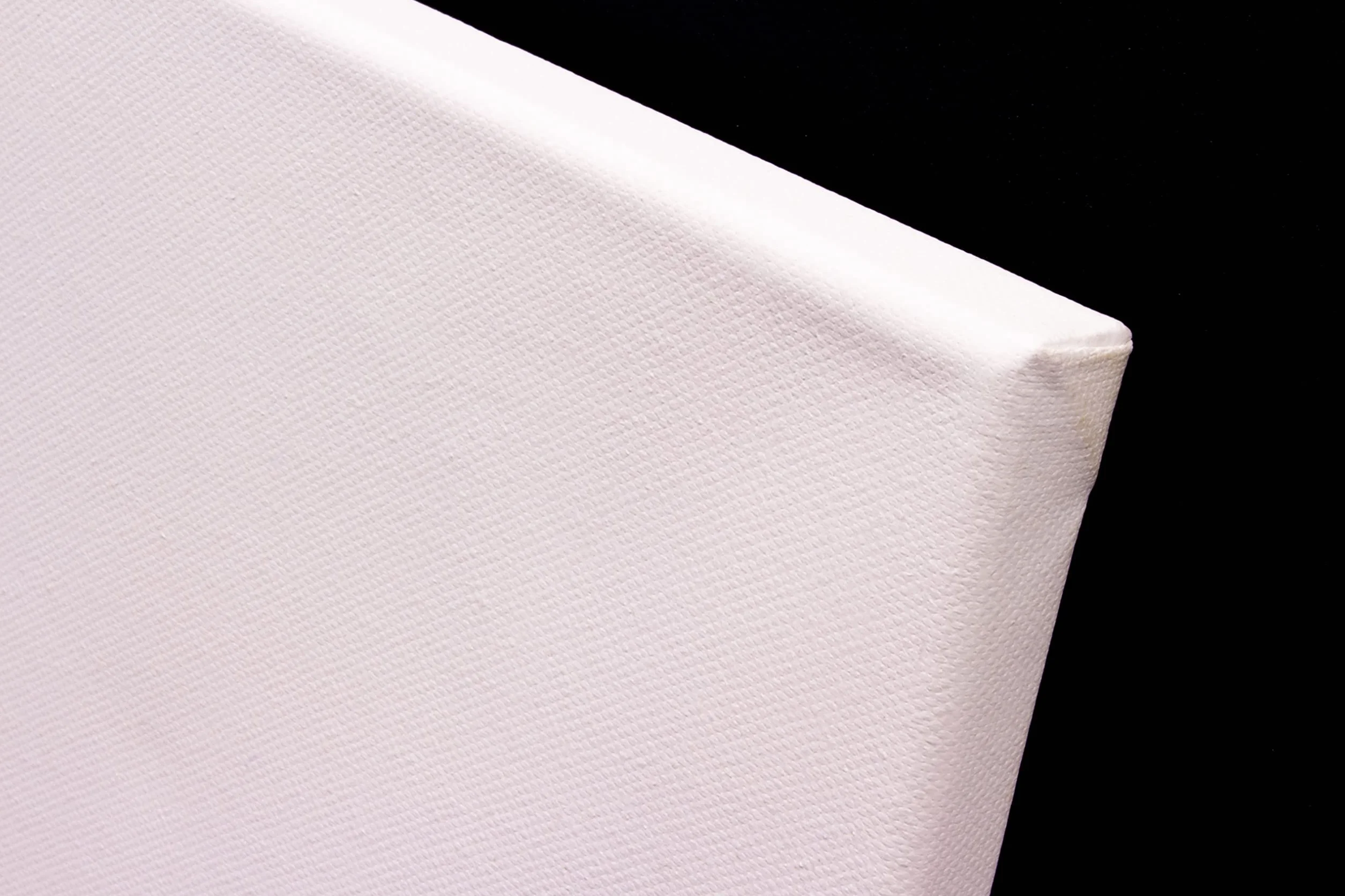 Kangaro Tela - 30 x 30 cm, 380 g/m2, 100% cotone, con cornice in legno di pino e cunei, bianco