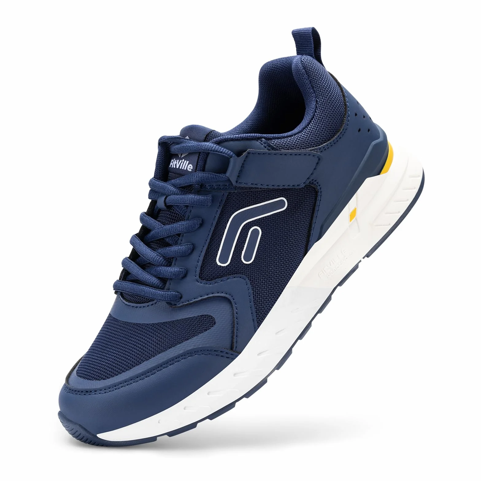 FitVille Scarpe Uomo Sneakers Extra Larghe Scarpe da Corsa per Piedi Piatti Larghi Fascite Plantare V7