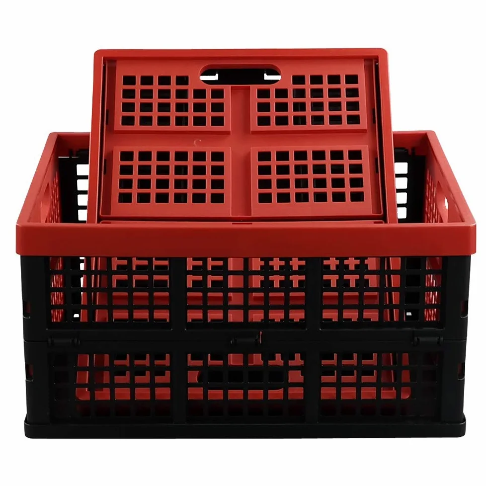 Hespapa Cassette Pieghevoli In Plastica, 35 L, 2 Confezioni