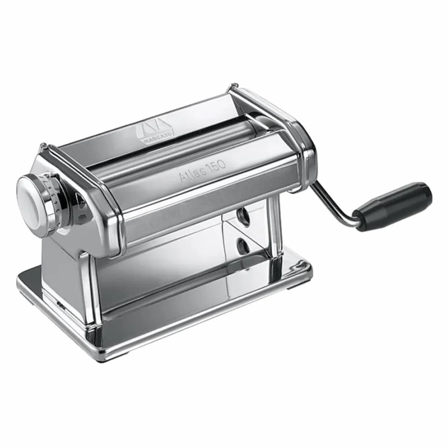 Marcato Nuova Atlas 150 Premium Pasta Maker Macchina per la Pasta Acciaio Cromato 10 Spessori AT-150-ROL-PRM