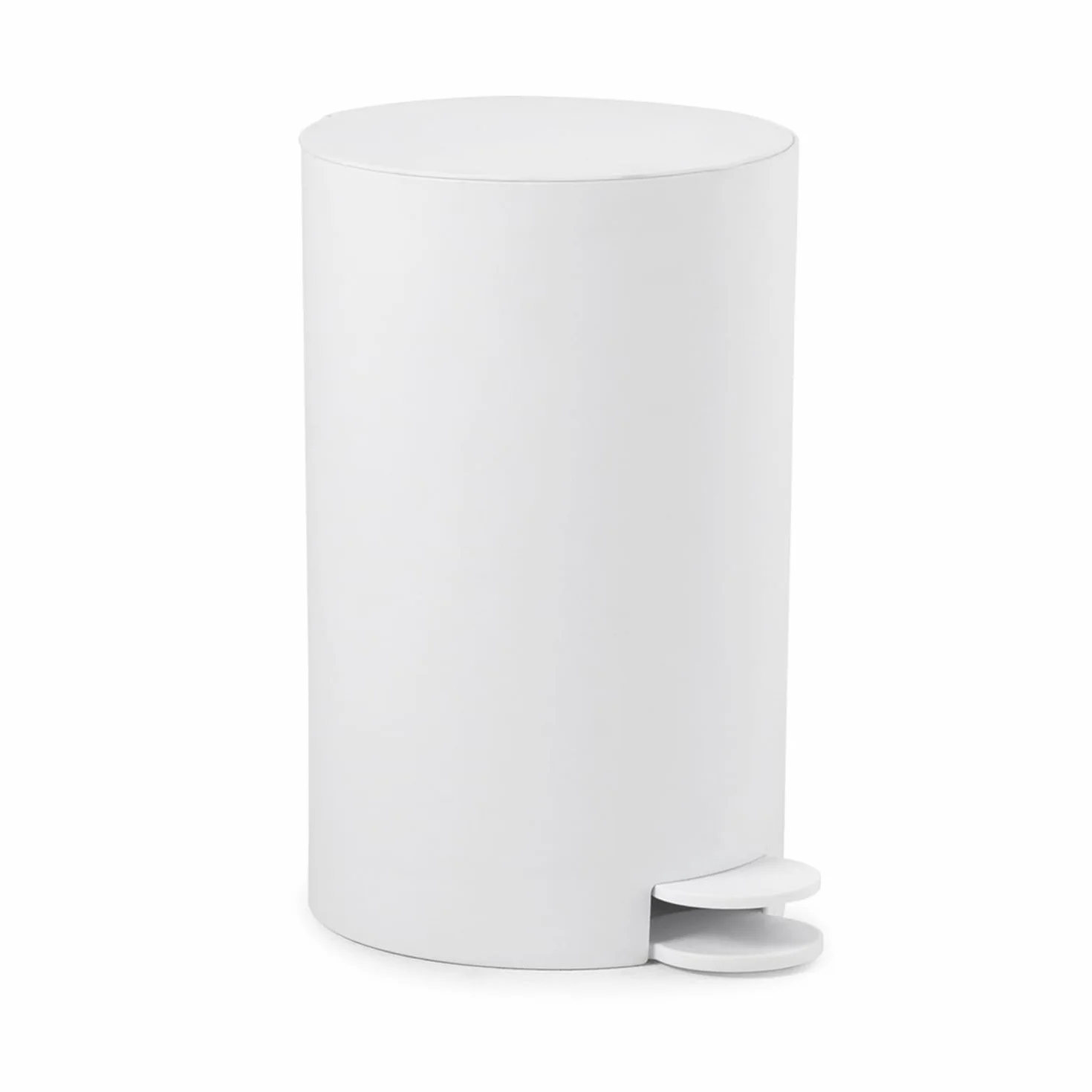 Gedy Sharon Cestino Bagno a Pedale 3L Bianco Opaco Plastica Leggera Resistente con Cestino Interno Rimovibile Maniglia Made in Italy