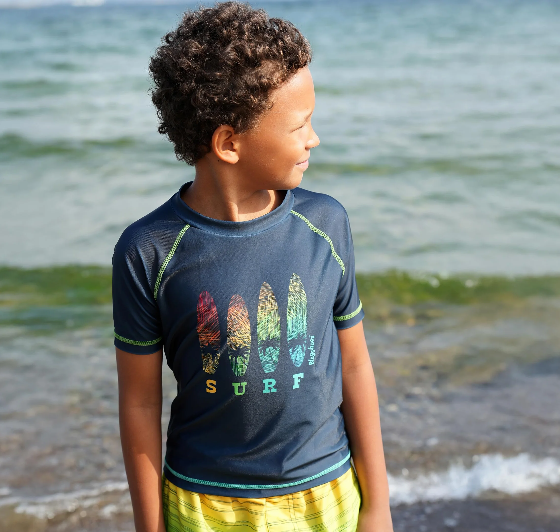 Playshoes Badeshirt Rash Guard Unisex - Bambini e Ragazzi