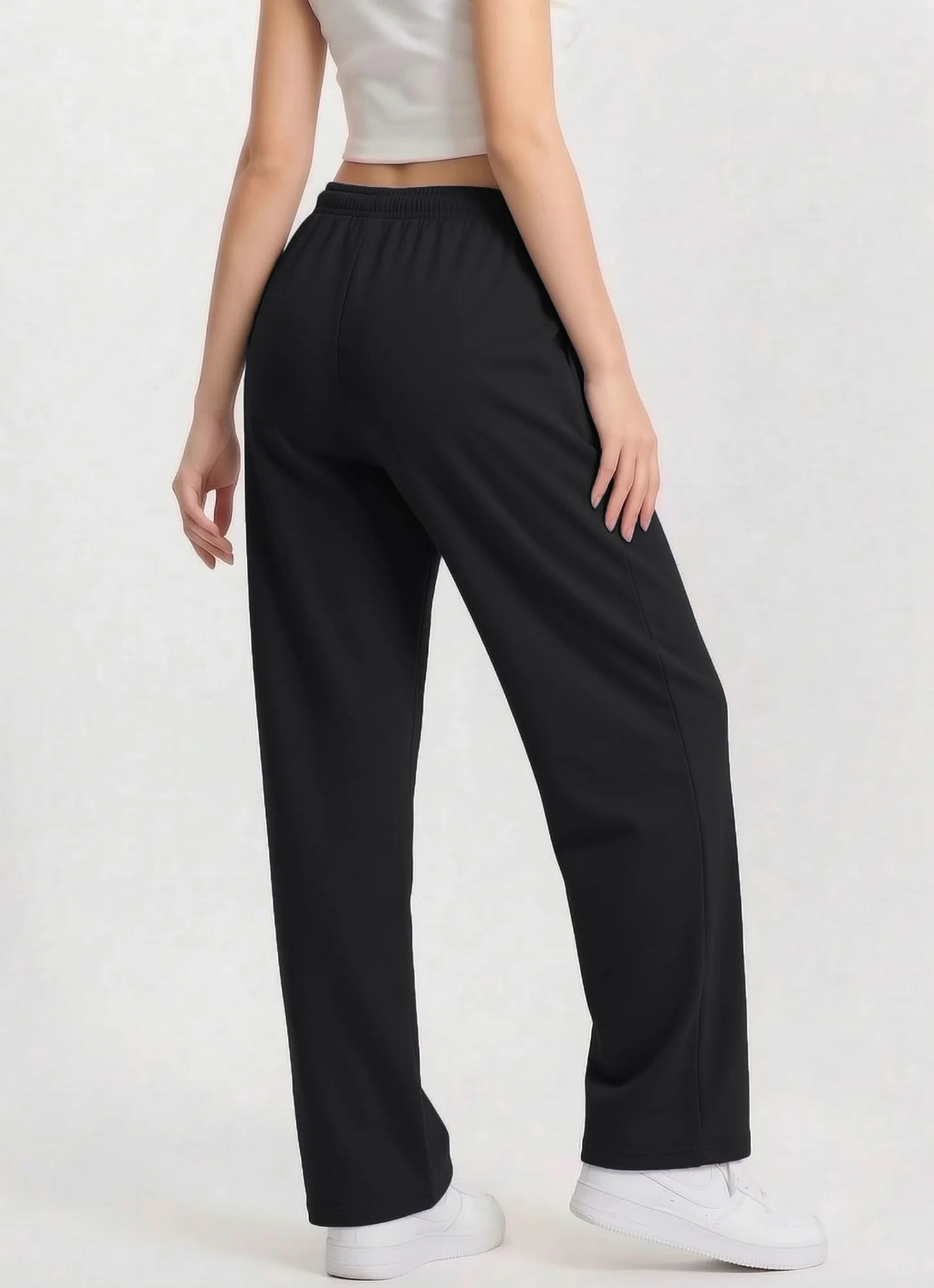 Pantaloni Tuta Donna Vita Alta Jogger Larghi Leggeri e Morbidi Pantaloni Casual per Tempo Libero