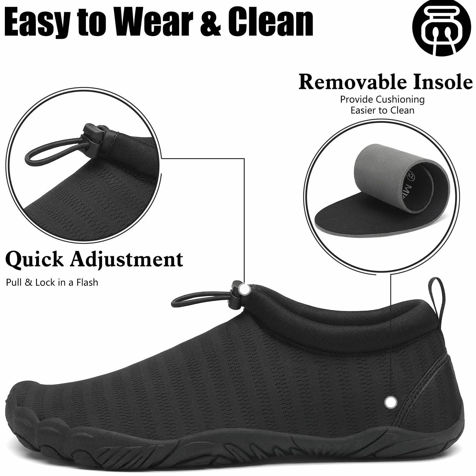 Mishansha Scarpe da Scoglio Antiscivolo Traspiranti Uomo Donna Taglie 36-46