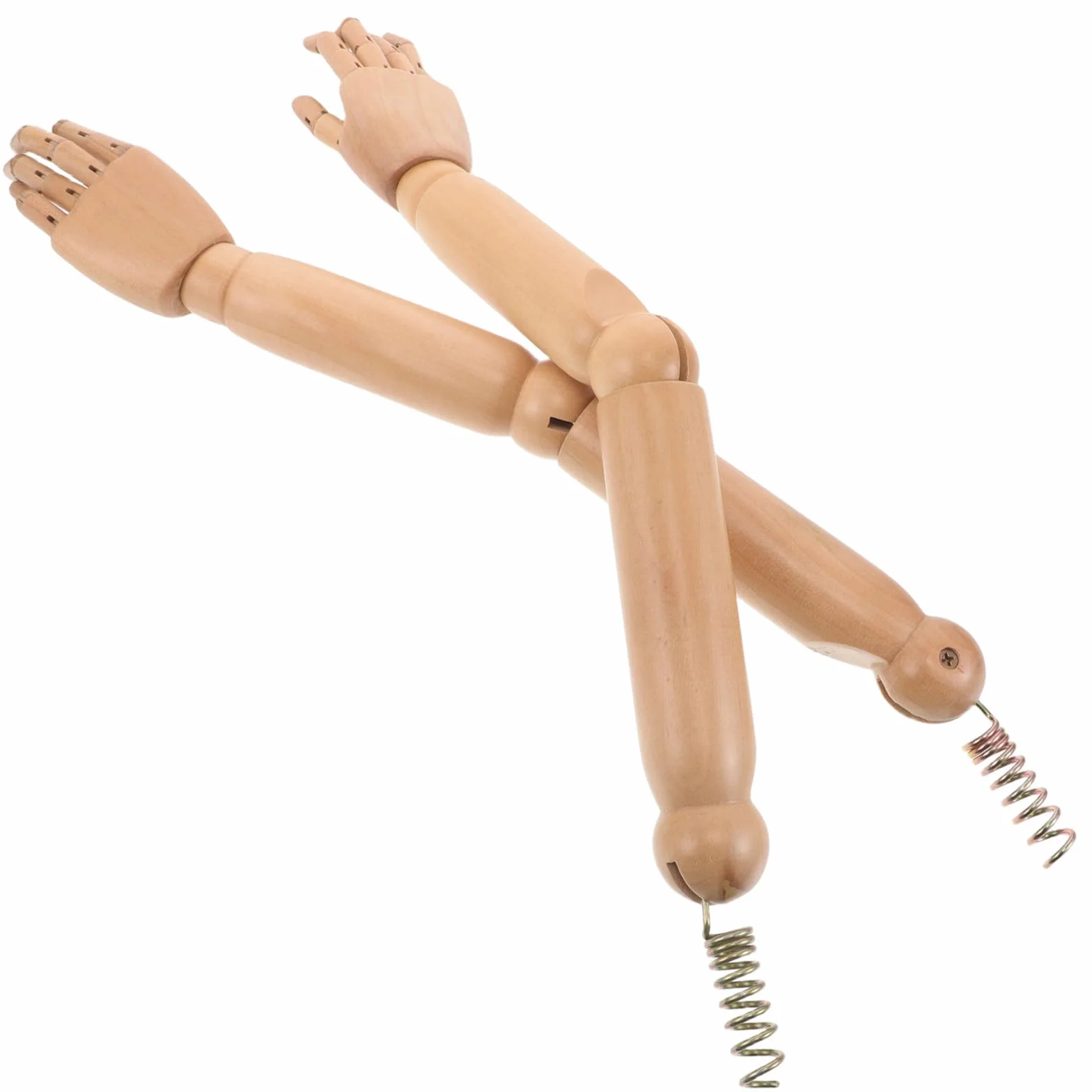 KALLORY Coppia Bracci Manichino Realistici Legno Giunti Flessibili Facile Installazione Progetti Artistici