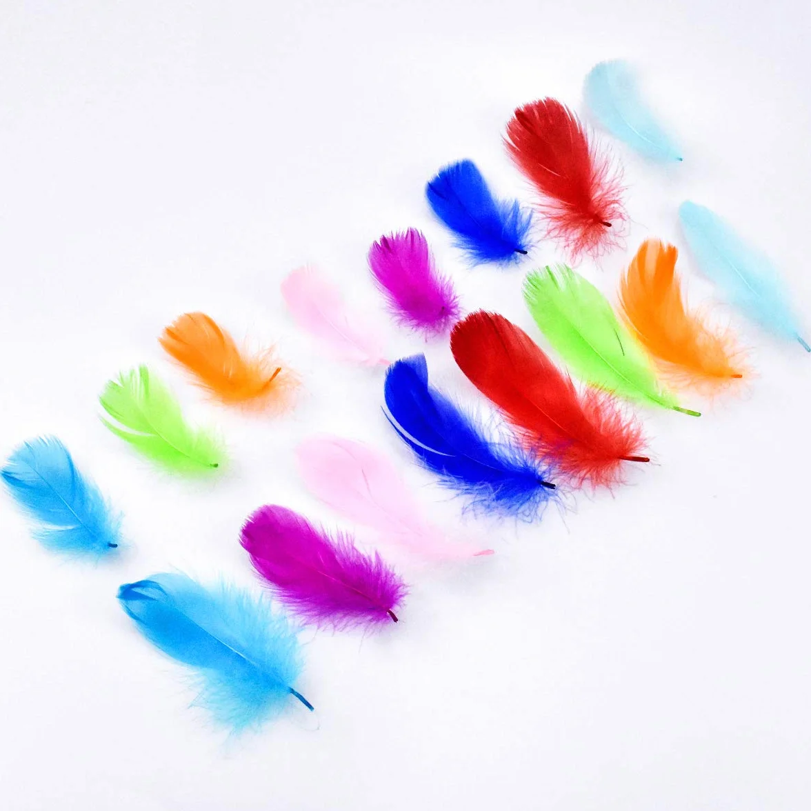 Piume Colorate Naturali 100 Pezzi per Acchiappasogni Fai da Te, Cappelli, Carnevale
