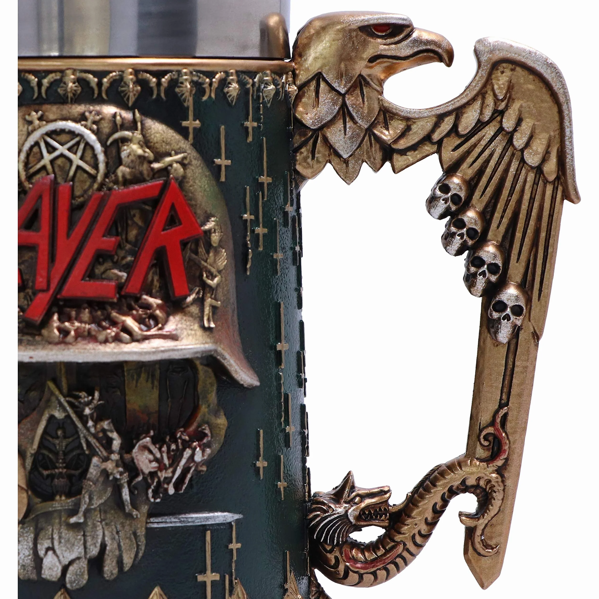 Nemesis Now Boccale con Licenza Ufficiale Slayer Eagle Helmet Skull Logo