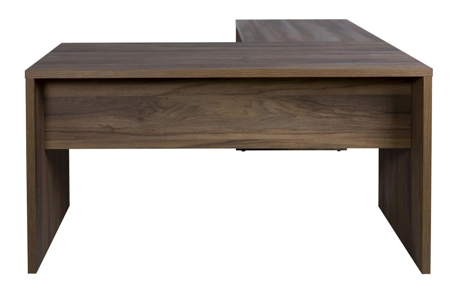 Composad | Scrivania Angolare della Linea DAVINCI BRERA, Scrivania PC, Elegante e Spaziosa, con Modesty Panel, per Ufficio, (LxAxP) 178,20x74,50x160,50 cm, Colore Noce Brera, Made in Italy