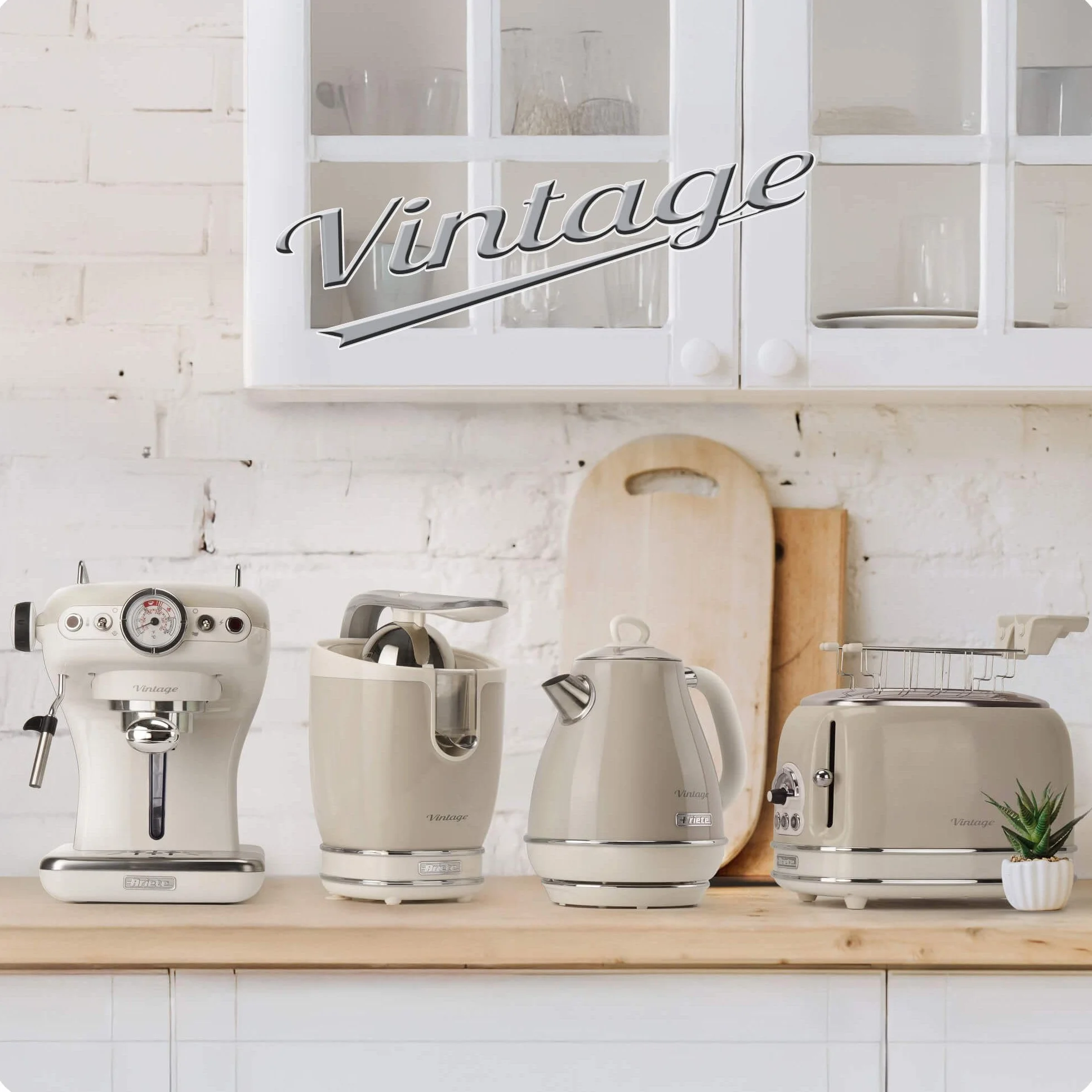 Ariete Impastatrice Vintage 1588, Planetaria per Pane, Pizza, Dolci e Pasticceria, Gancio, Frusta a Cuore e Frusta a Filo Inclusi, Capacità 5.5 Litri, 7 Velocità + Pulse, 1200W, Beige