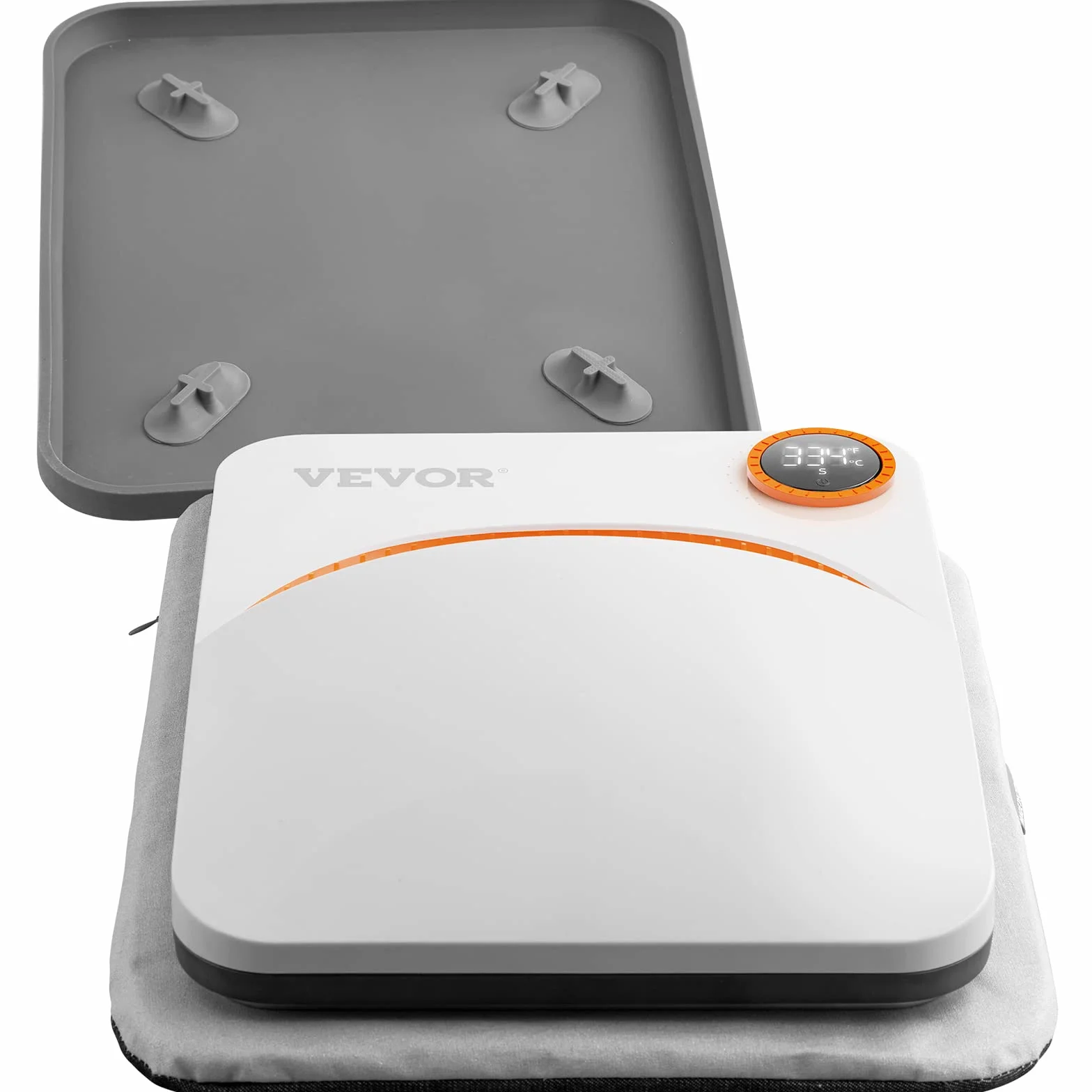 VEVOR Pressa di Calore Portatile 30 x 25 cm 750W per T-shirt Hobbista Fai-da-te, Pressa a Caldo Portatile Piastra Termica 30 x 25 cm Temperatura 40-205 ℃, Termopressa Uso Domestico 3,3 kg Fai-da-te