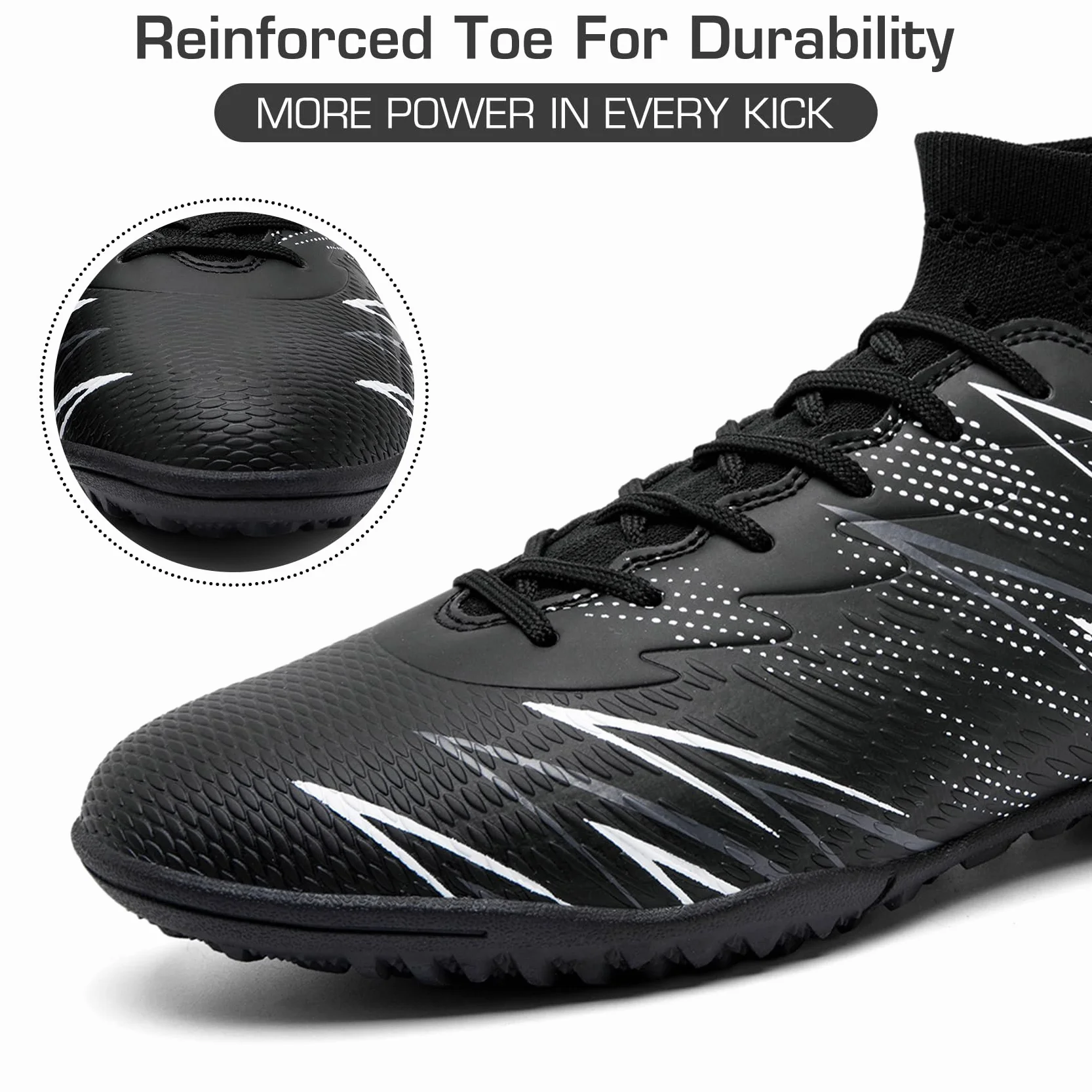 Scarpe da Calcio TF Multitacchetti per Prato Artificiale Futsal Antiscivolo High Top