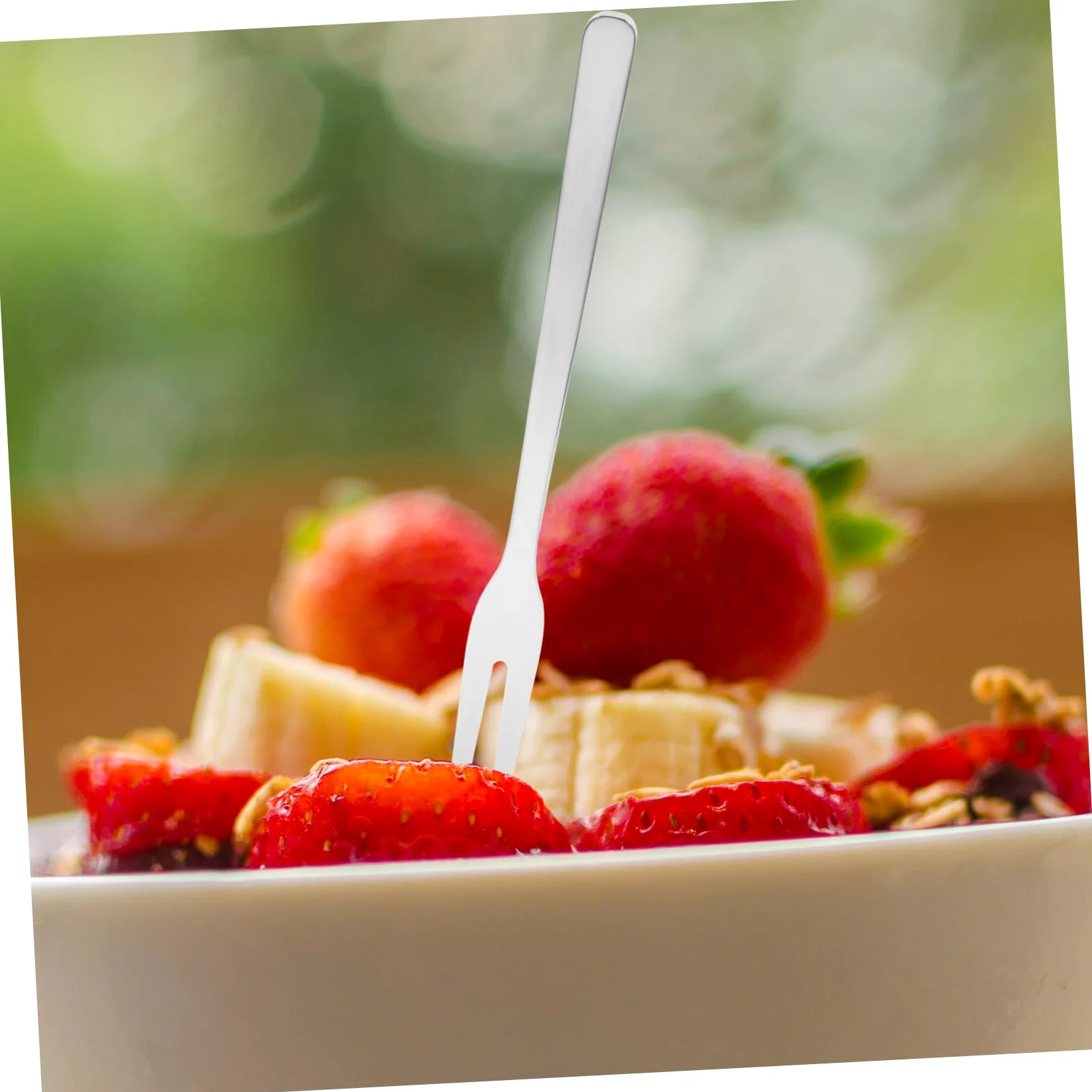 8 pezzi Forchettine per Frutta in Inox Resistenti di Piccole Forchette per Dessert Insalata e Antipasti Design Ergonomico ed per Uso Quotidiano e