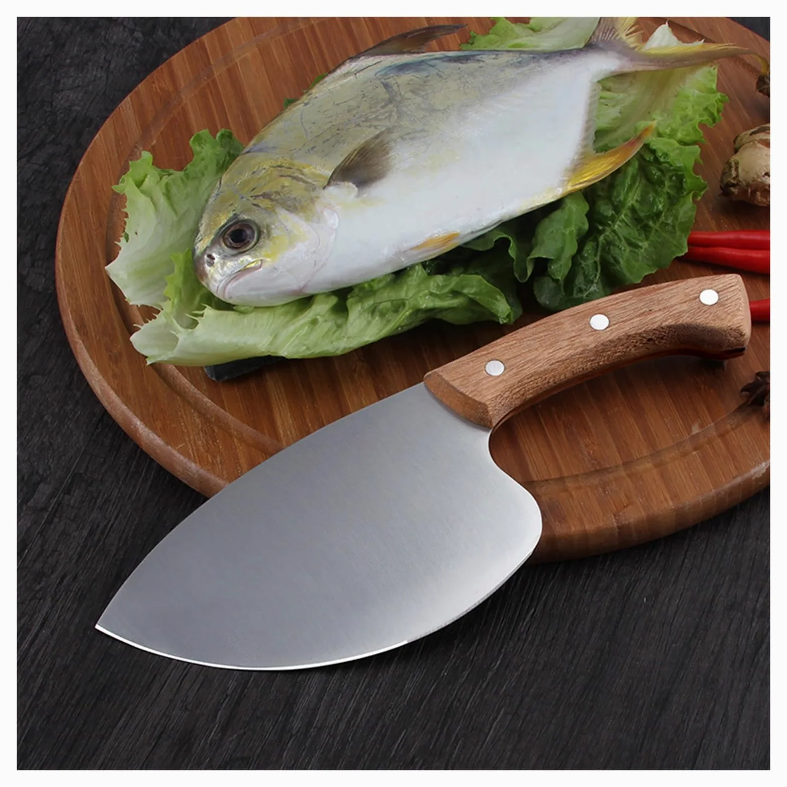 Coltello da sfilettatura affilato for la pancia a lama tonda for affettare frutti di mare, pesce, prodotti acquatici, strumento for la lavorazione, coltelli for esche da pesca